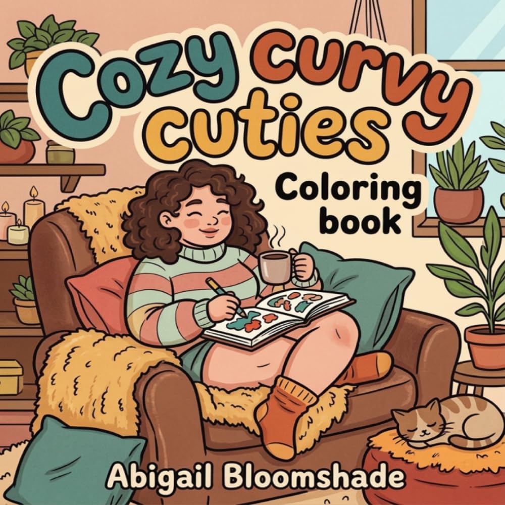 Cozy Curvy Cuties Coloring Book: A Self-Love & Mindfulness with Adorable Plus-Size Characters and Beautiful Scenes