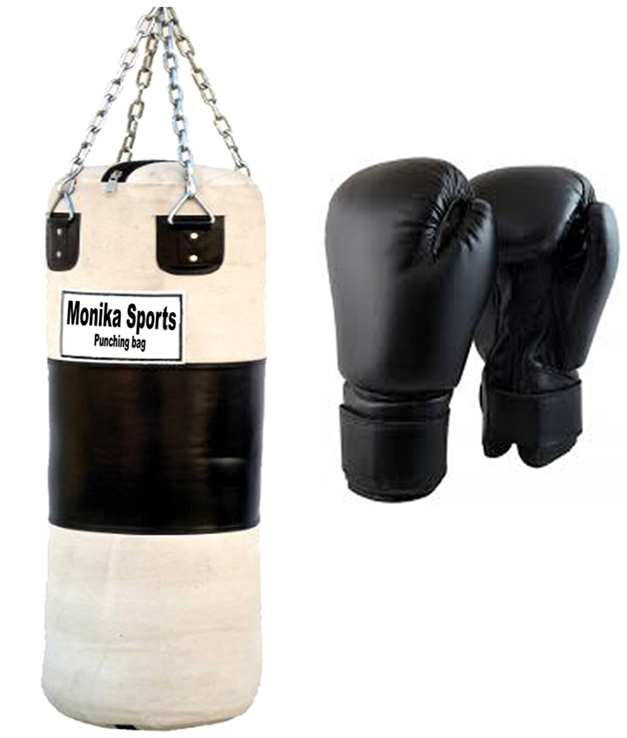 Monika Sports Kit02 Canvas Boxing Bag Set, 36-inch (White) (B01BF3A7GC) Amazon Price History, Amazon Price Tracker