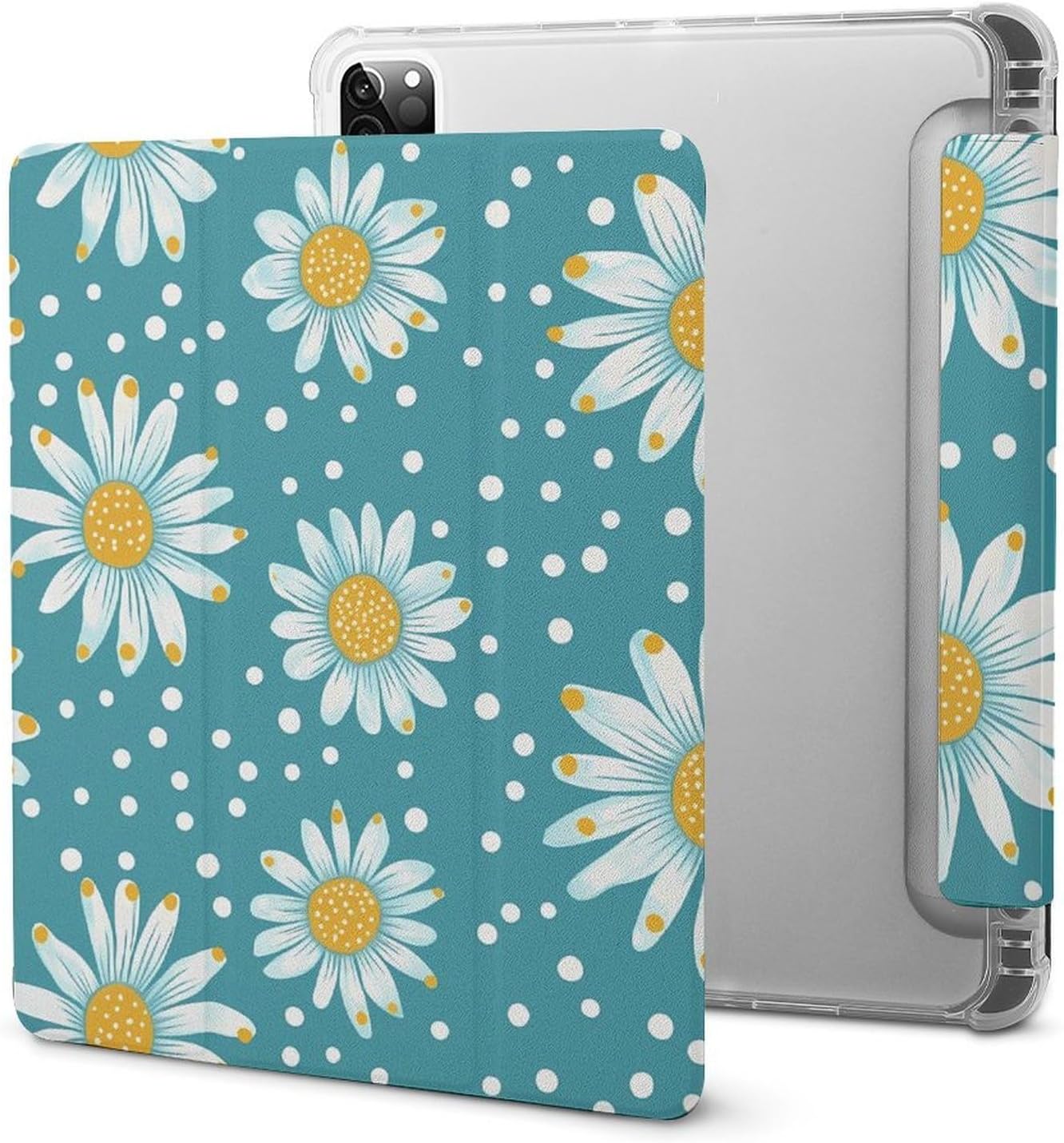 Daisy Flowers Blue Pattern for IPad Pro/Air/2020/2021 Case image 5