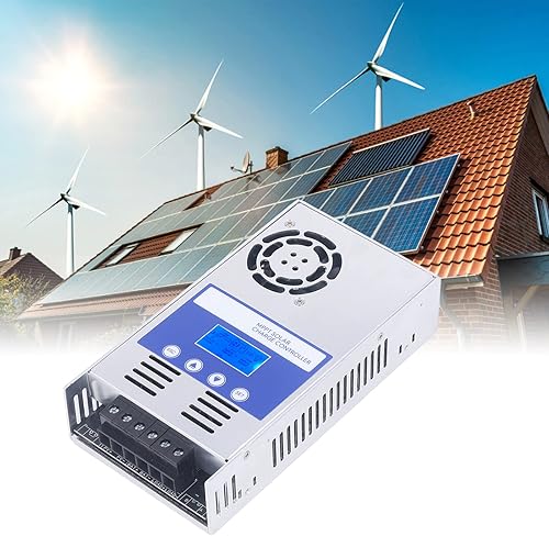Miniatura 3 de Solar Panel Charge Controller, Real Time Energy Logging MPPT Automatic Battery Voltage Detection Solar Battery Regulator for Yachts(#1)