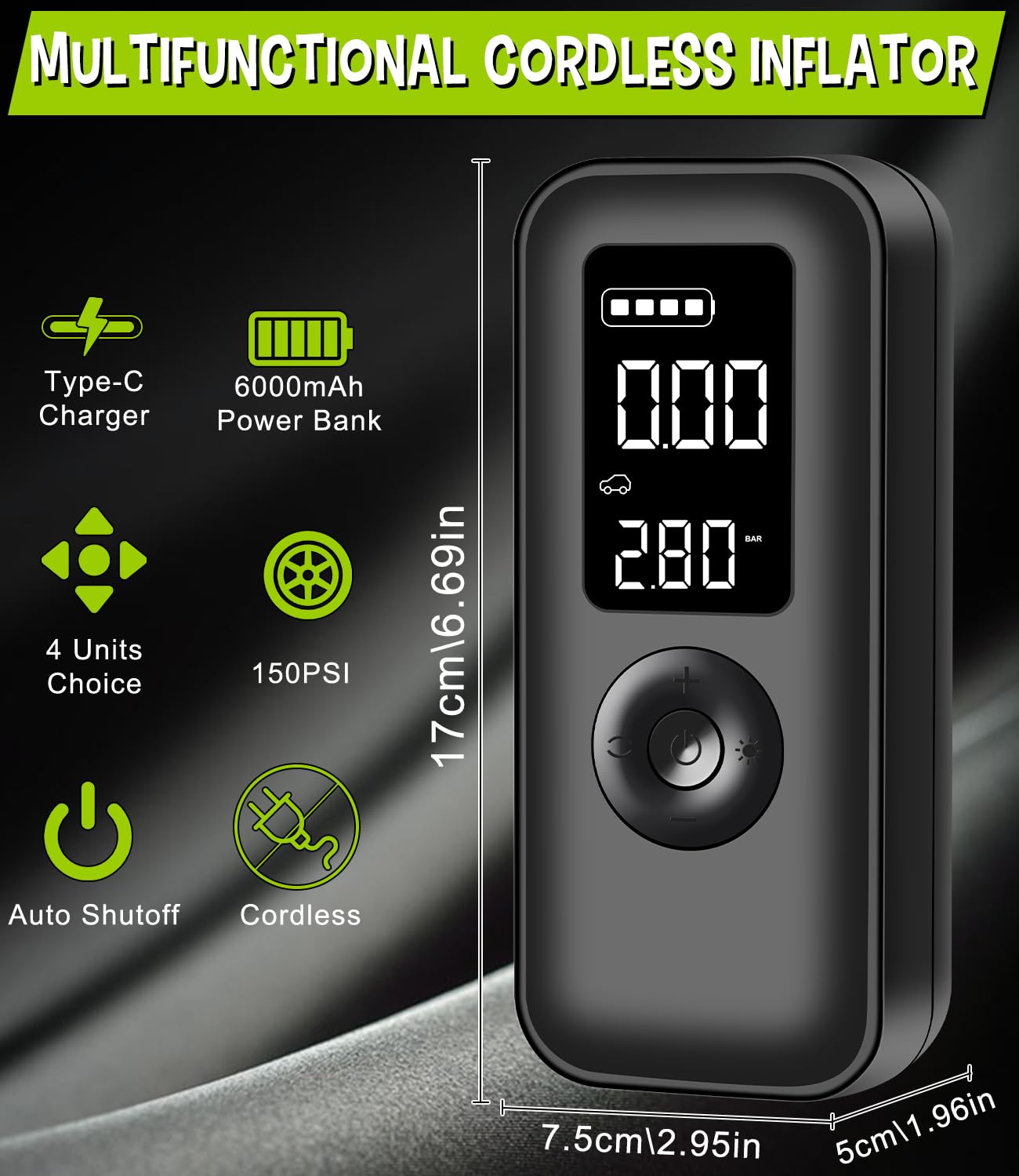 Sans Fil Electrique Pompe A Velo, Mini Compresseur à Air, Gonfleur Pneu Sans Fil Electrique Pompe A Velo, Mini Compresseur à Air, Gonfleur Pneu