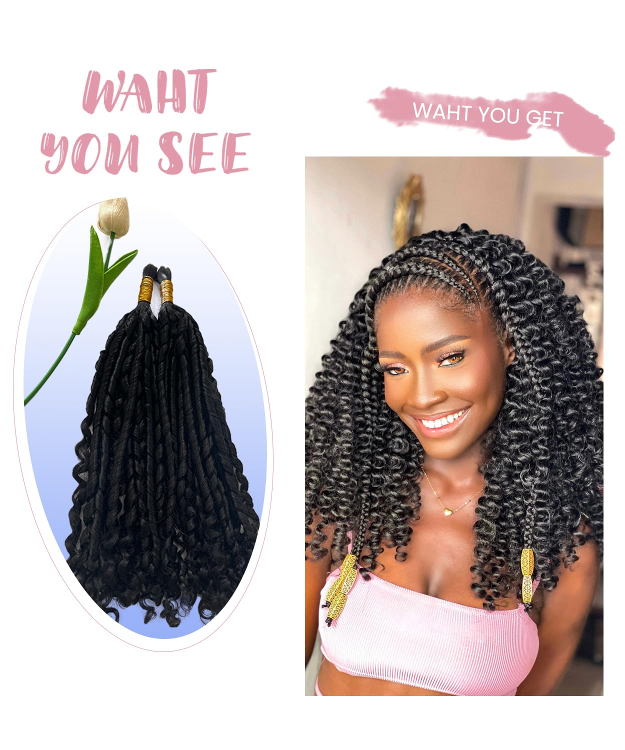 Belaved Human Braiding Hair for Boho Braids Nature Black Body Curly Bulk 100g Human Hair Extensions Brazilian Virgin Curly Knotless10A Micro 2 Bundles 24 Inch 1B
