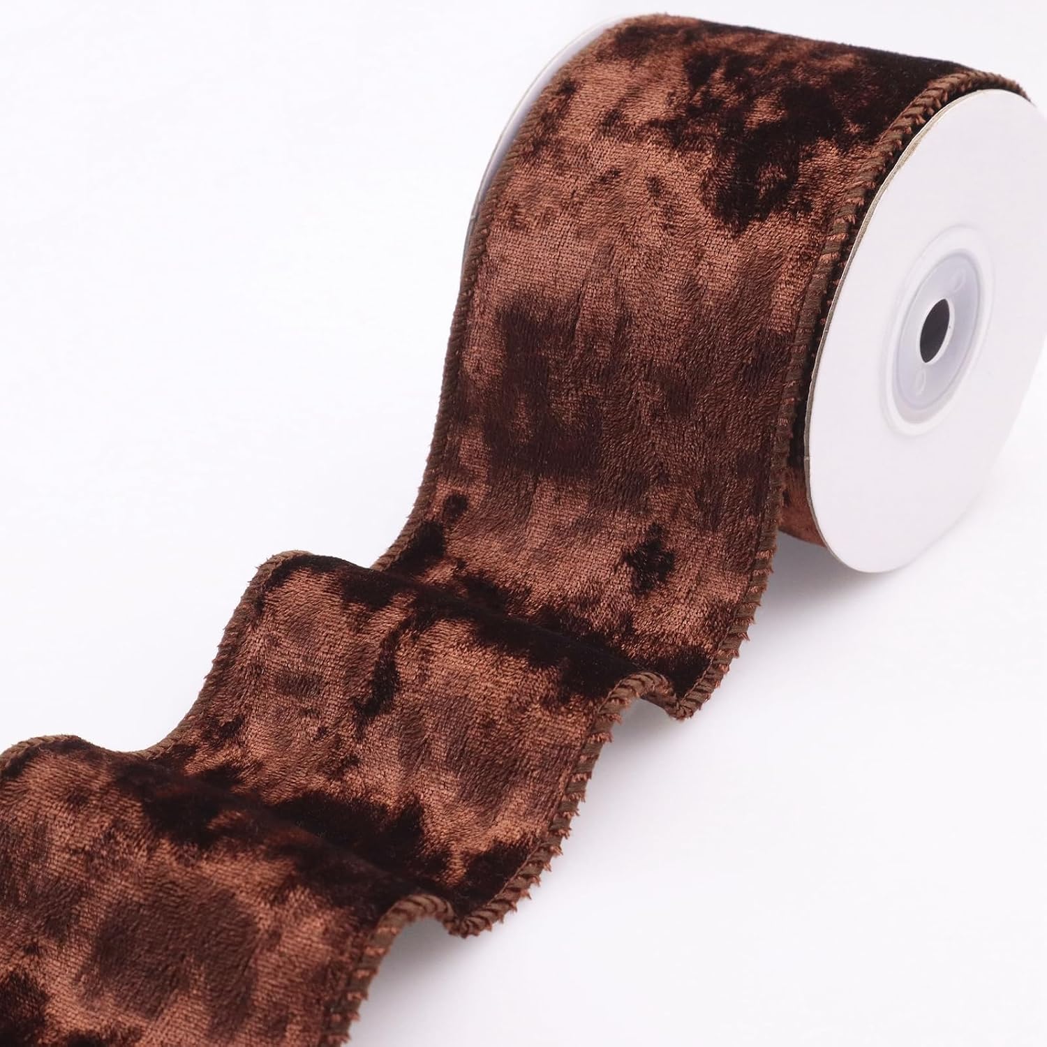 Rilisili Brown Velvet Ribbon - 1.5 Inch X 10 Yards Spool For Crafts, Gift Wrapping & Decor