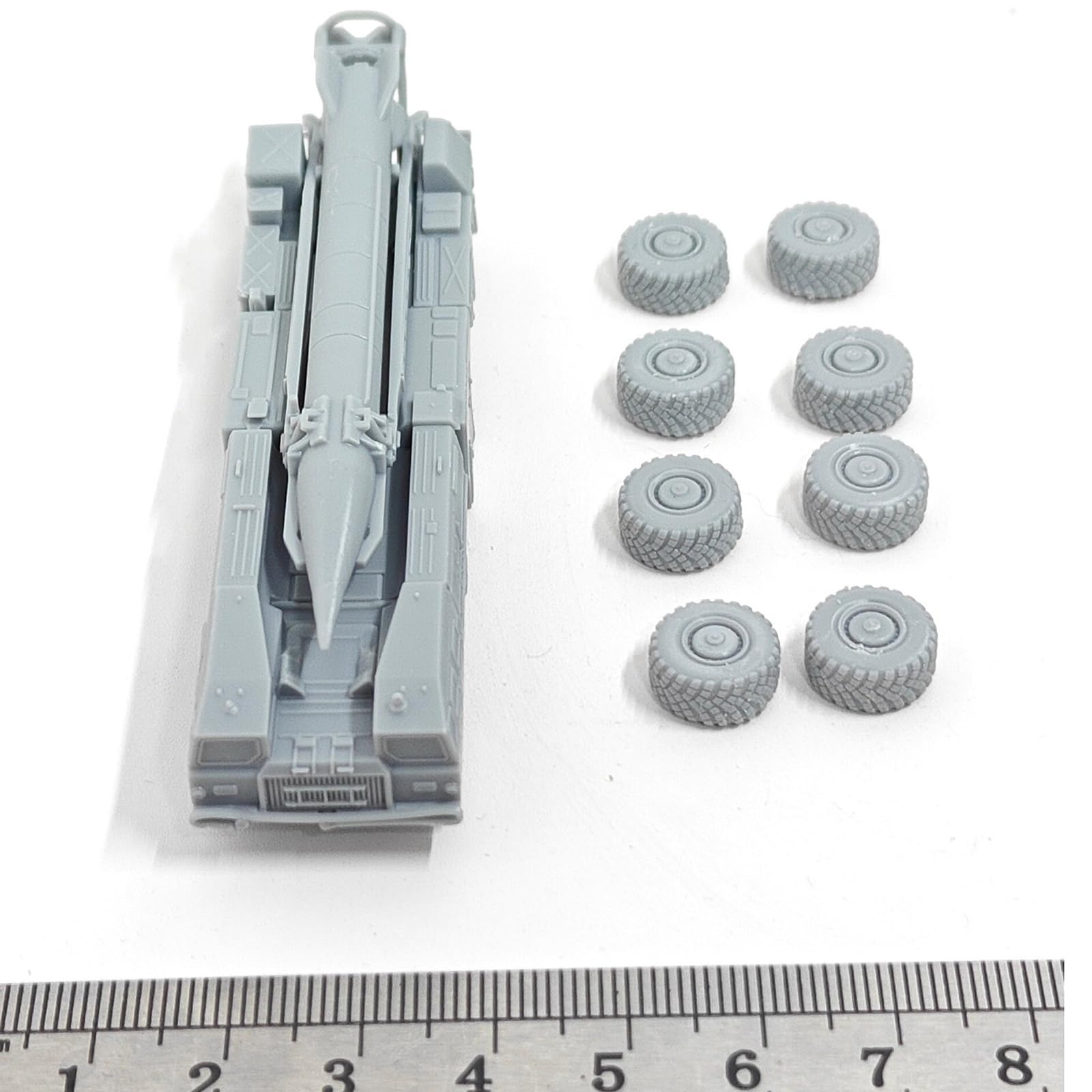 5 Unidades R-17 Elbrus Scud (Lanzador De Misiles Balísticos Tácticos) Escala 1:144 – Modelo 3D De Resina para Montar En Dioramas Militares
