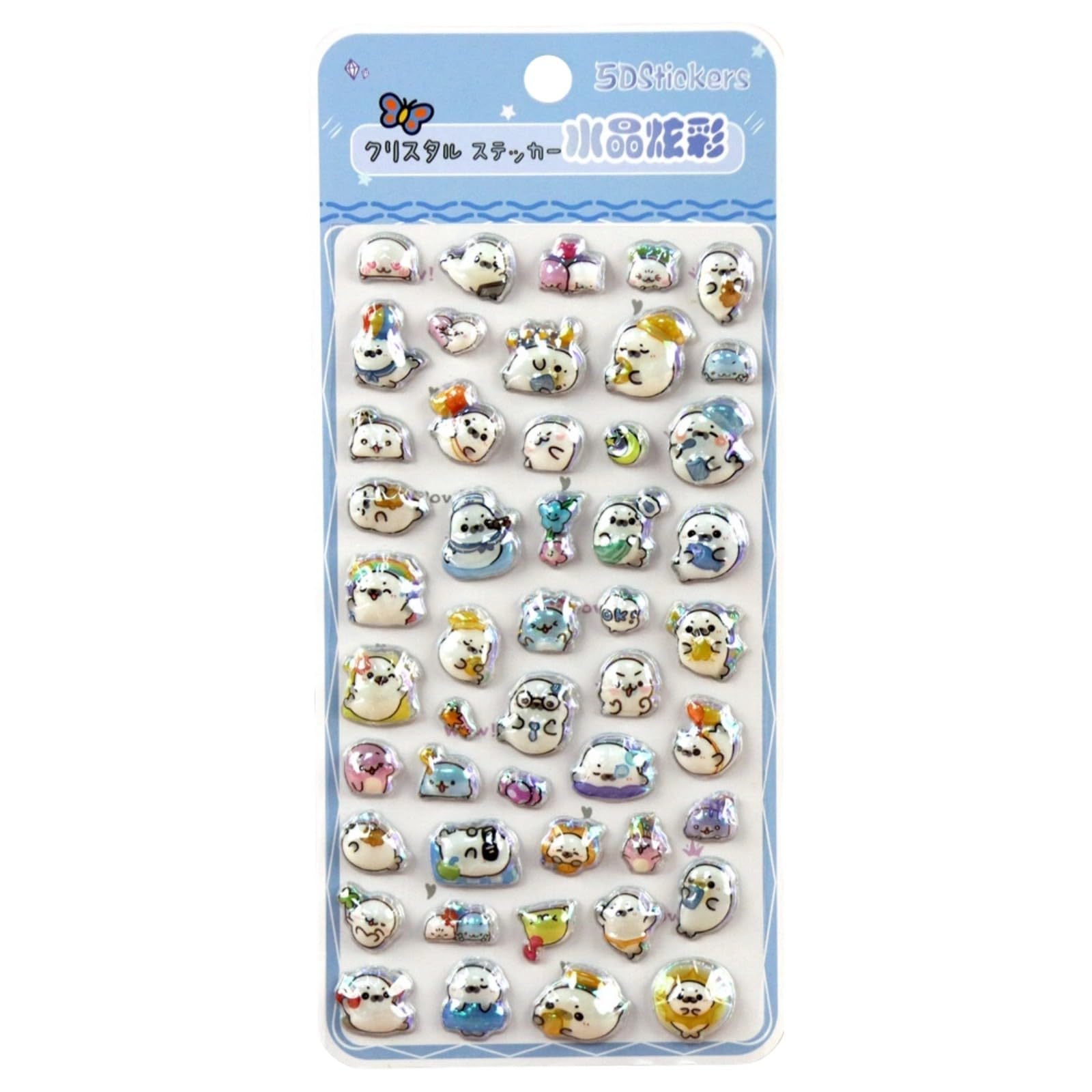 Puffier Sticker Adorable Decorative Stickers Scrapbooking Journal Notebook Phone Case for Scrapbooks Reusing Puffier