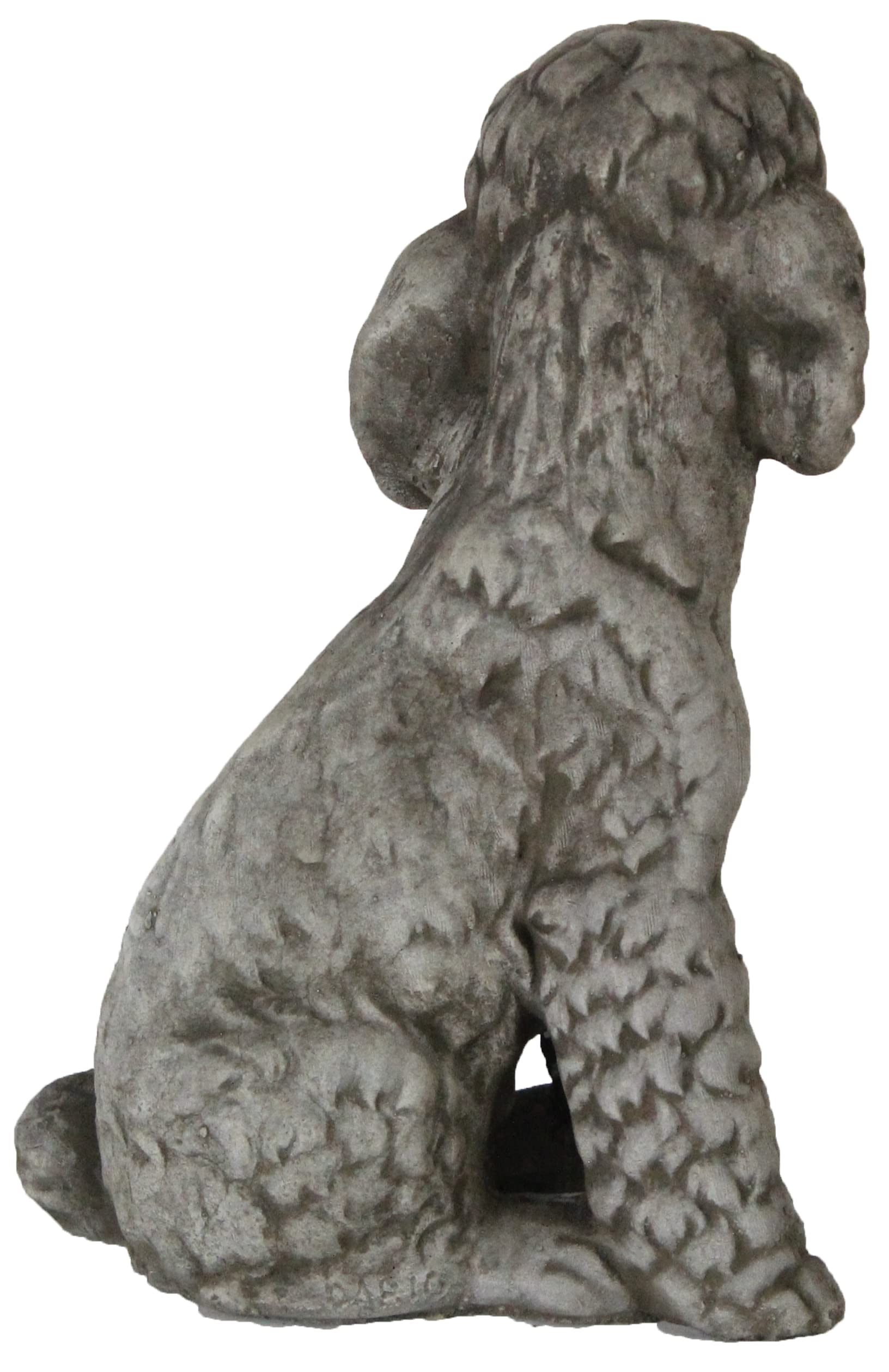 犬彫刻付き コンクリート 陶器 オーナメント 1950年代イギリス陶器犬置物