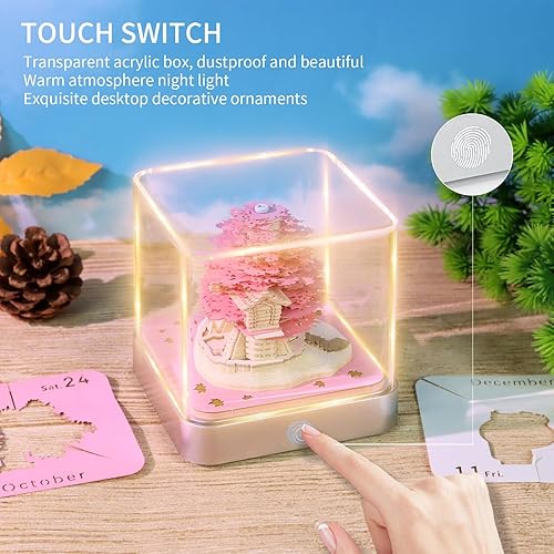Miniatura 3 de RSLIPIN 3D Memo Pad Time Piece Calendar 2026,3D Calendar Memo Pad DIY Notes Notepad Paper Craft Art Romantic Tree House,2026 3D Desk Calendar With