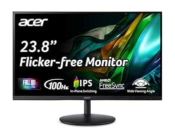 【Amazon売り切れ】acer 23.8インチ フルHD IPS モニター Amazon.com: Acer 23.8” Full HD 1920 x 1080 IPS Zero Frame