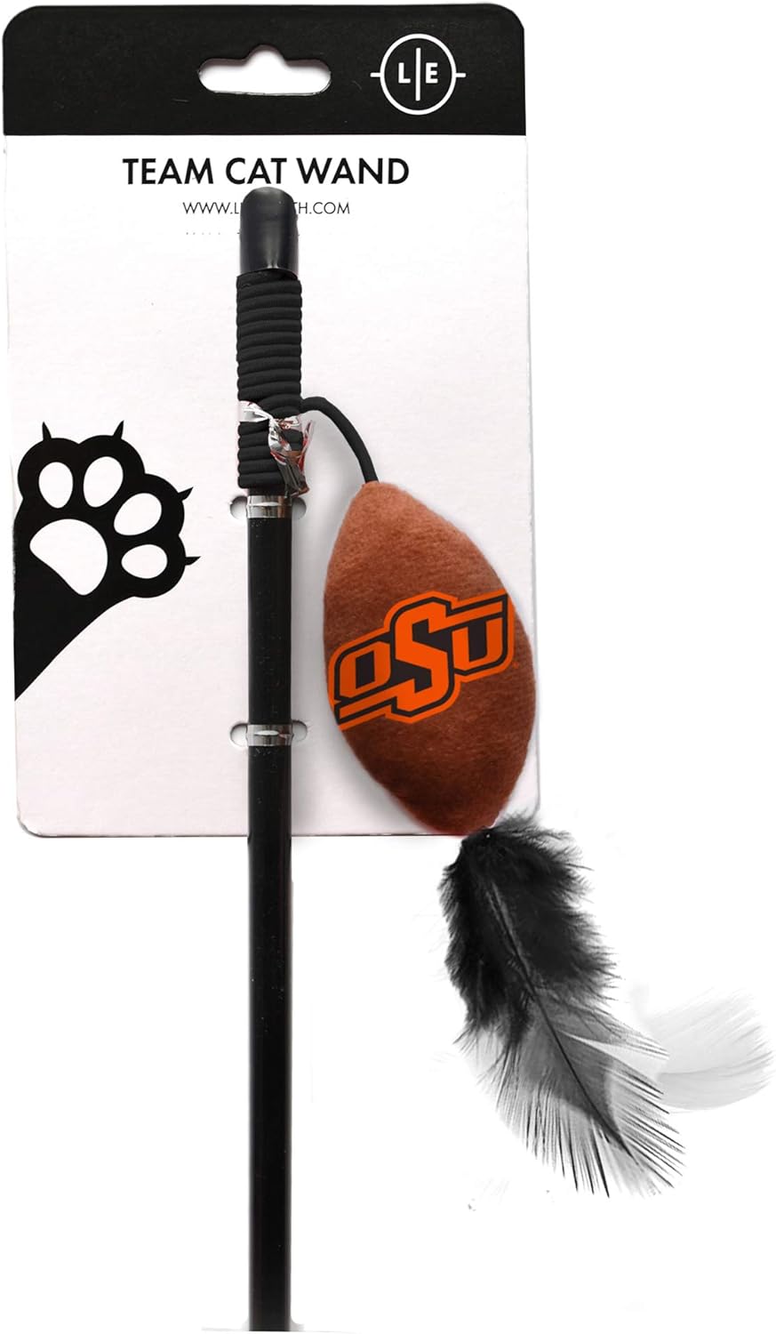 Littlearth NCAA Unisex-Adult Cat Wand Pet Toy