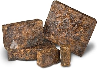 Aroma Depot Raw African Black Soap 8oz 100% Raw Natural soap for Acne, Eczema, Psoriasis, Scar Removal Face And Body Wash. Handmade