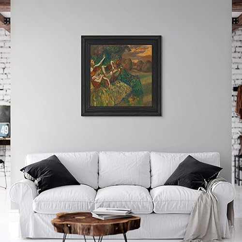 Miniatura 4 de Póster enmarcado de cuatro bailarines 1899 de Edgar Degas para decoración de pared, pintura de obras de arte finas, pósteres e imágenes, impresiones