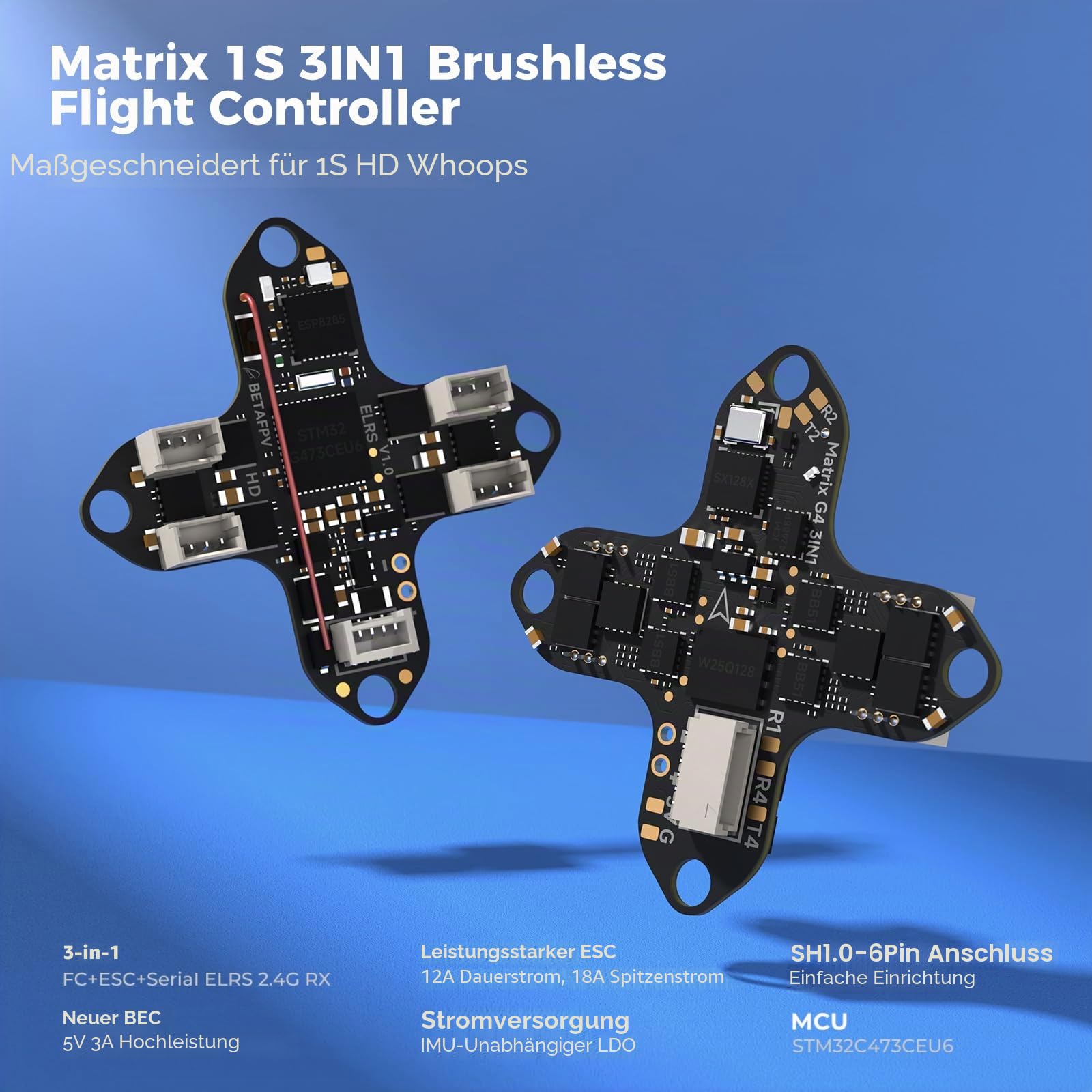 BETAFPV Meteor75 Pro P1 1S Brushless Whoop with 1080P HD VTX for Cinematic | 170° FOV CMOS sensor, Compatible with Matrix 1S 3IN1 HD FC, 1102 22000KV Motor, 45mm 3-Blade Prop, Fly Time Up to 5.5Min