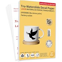 TransOurDream A4 x10 Sheets Laser Waterslide Decal Paper ClearLW0-10