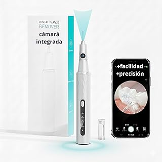 kit limpieza Dental blanqueamiento con camara integrada 4Velocidades ultrasonido Recargable por USB Elimina Sarro y Plac...