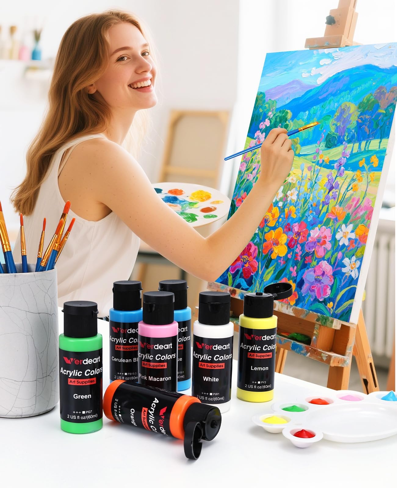 50 Color Acrylic Paint Set - Artist Quality Paints -5