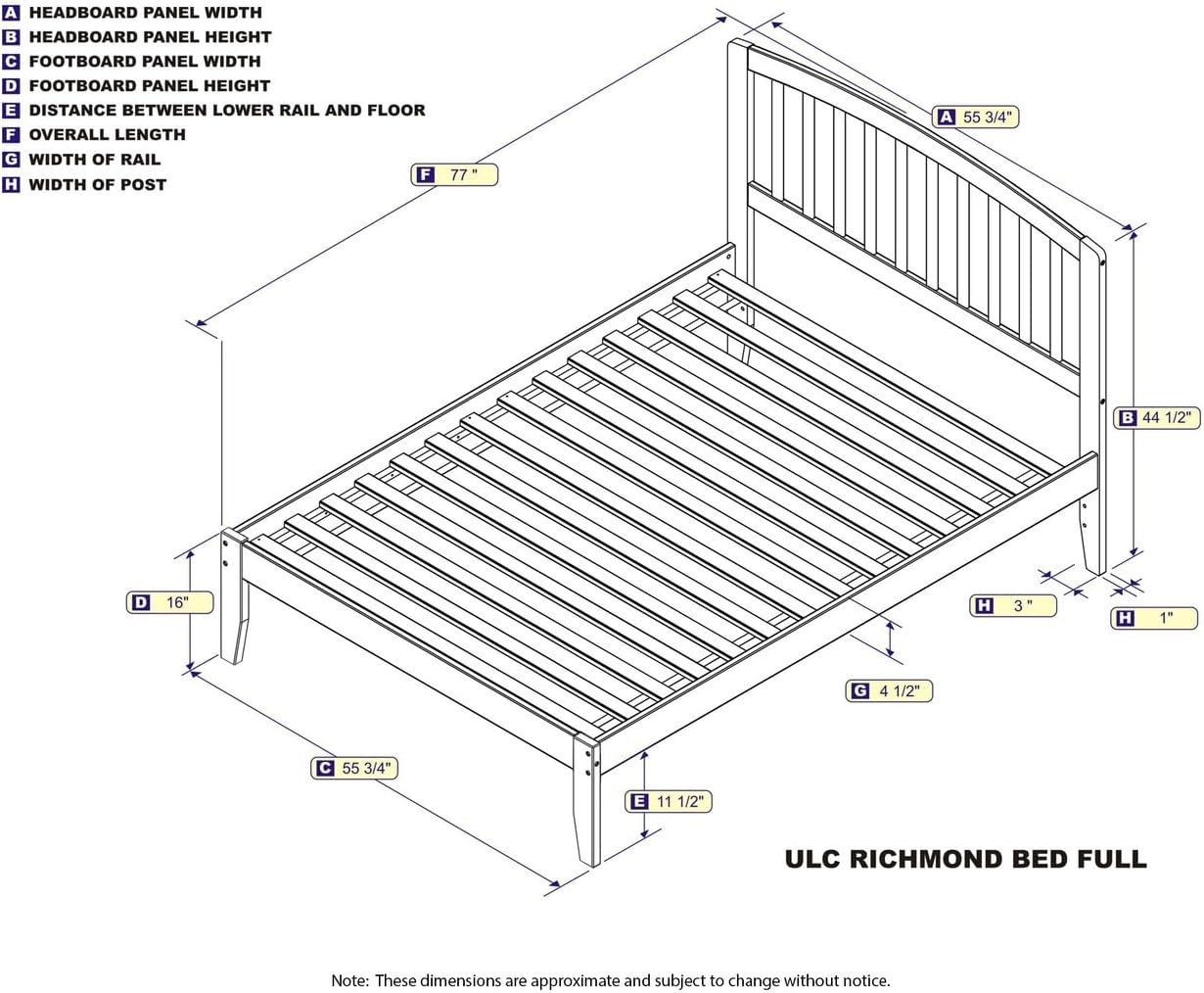 HomeStock Retro Renaissance Platform Bed with Open Footboard and Turbo Charger in Classic Finish for Bedroom Spaces, Perfect Blend of Sleek Bowed Style and Traditional Sturdy Slats Full/Espresso