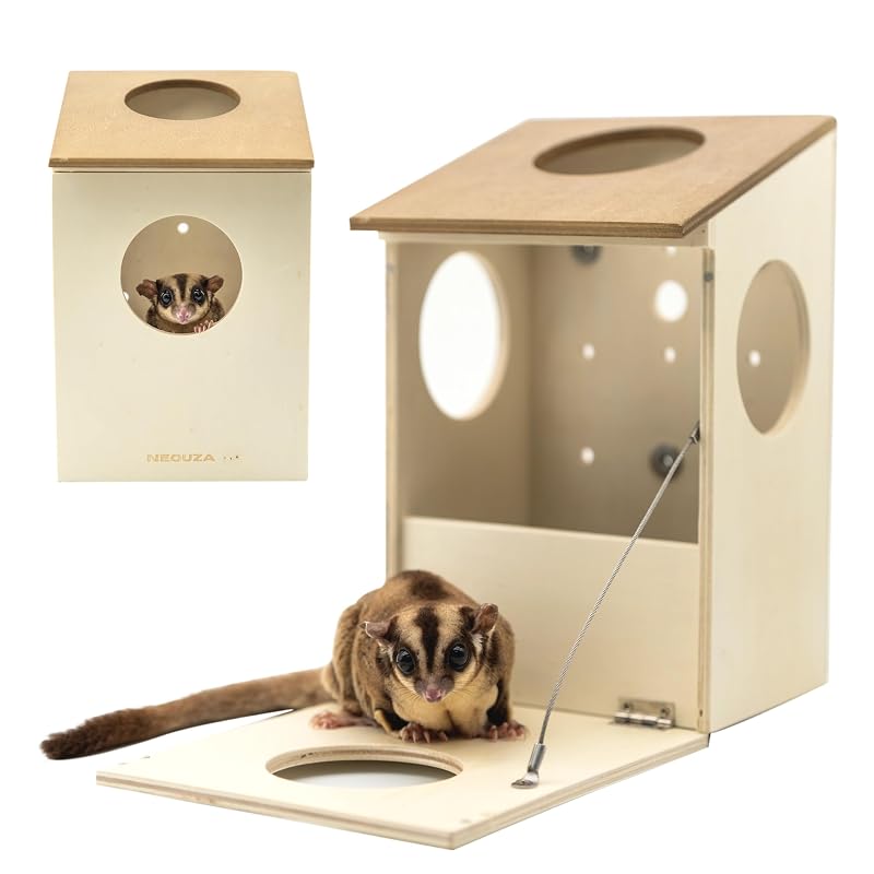 Casa Ninho de Madeira para Sugar Glider NEOUZA - 1 unidade