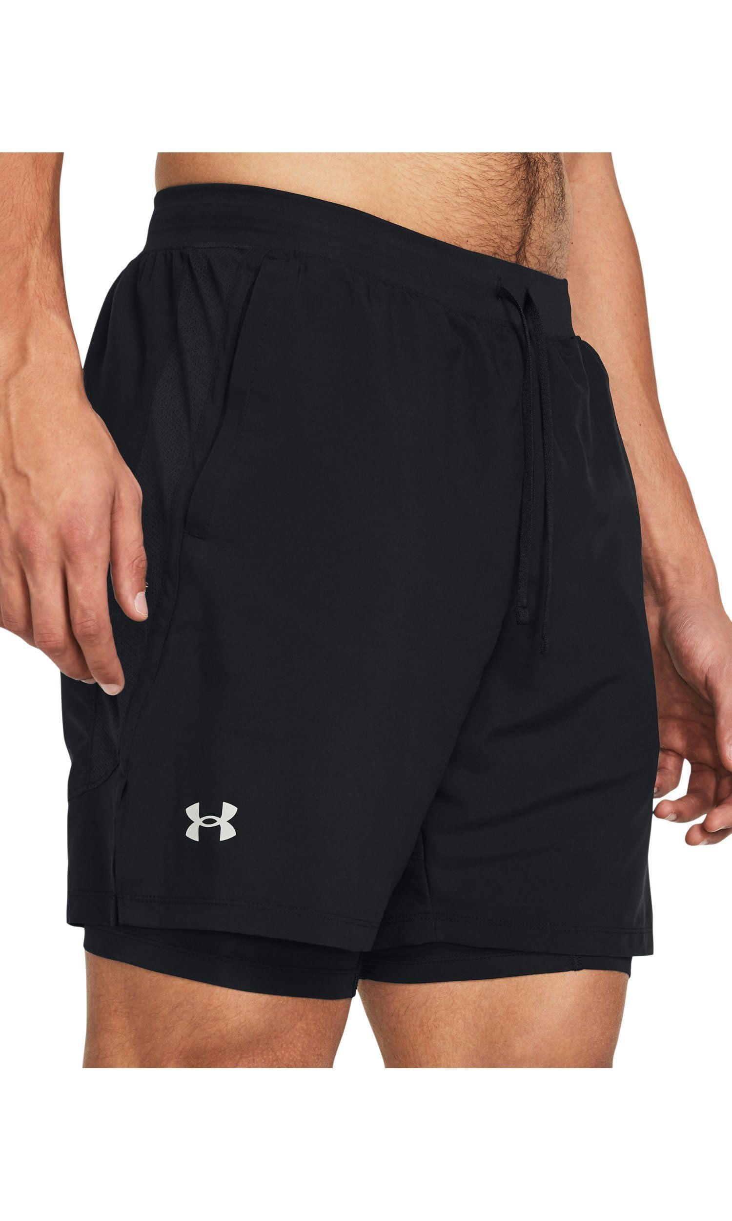 Under Armour Launch 7 inch 2in 1 Black Training Shorts TYC7CAD1C45F23F200