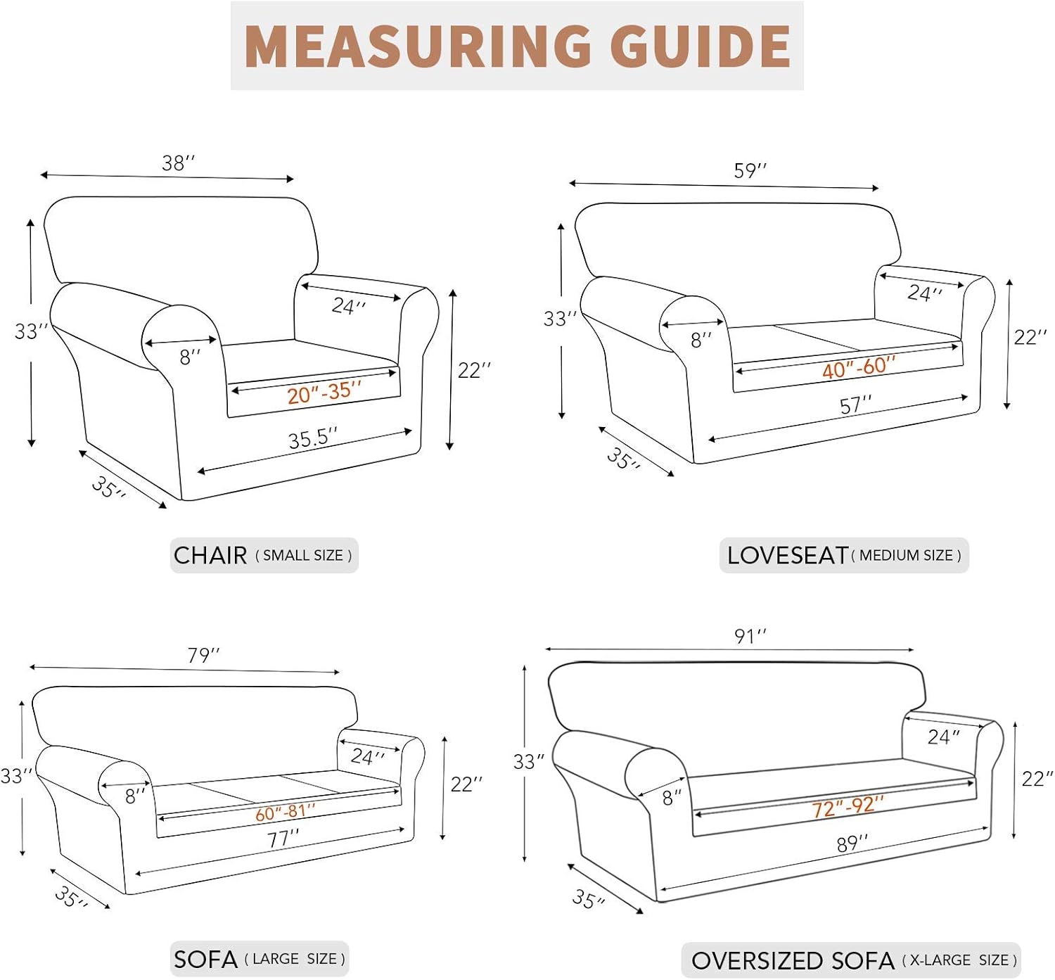 Easy-Going Chair slipcover Bundles Sofa slipcover