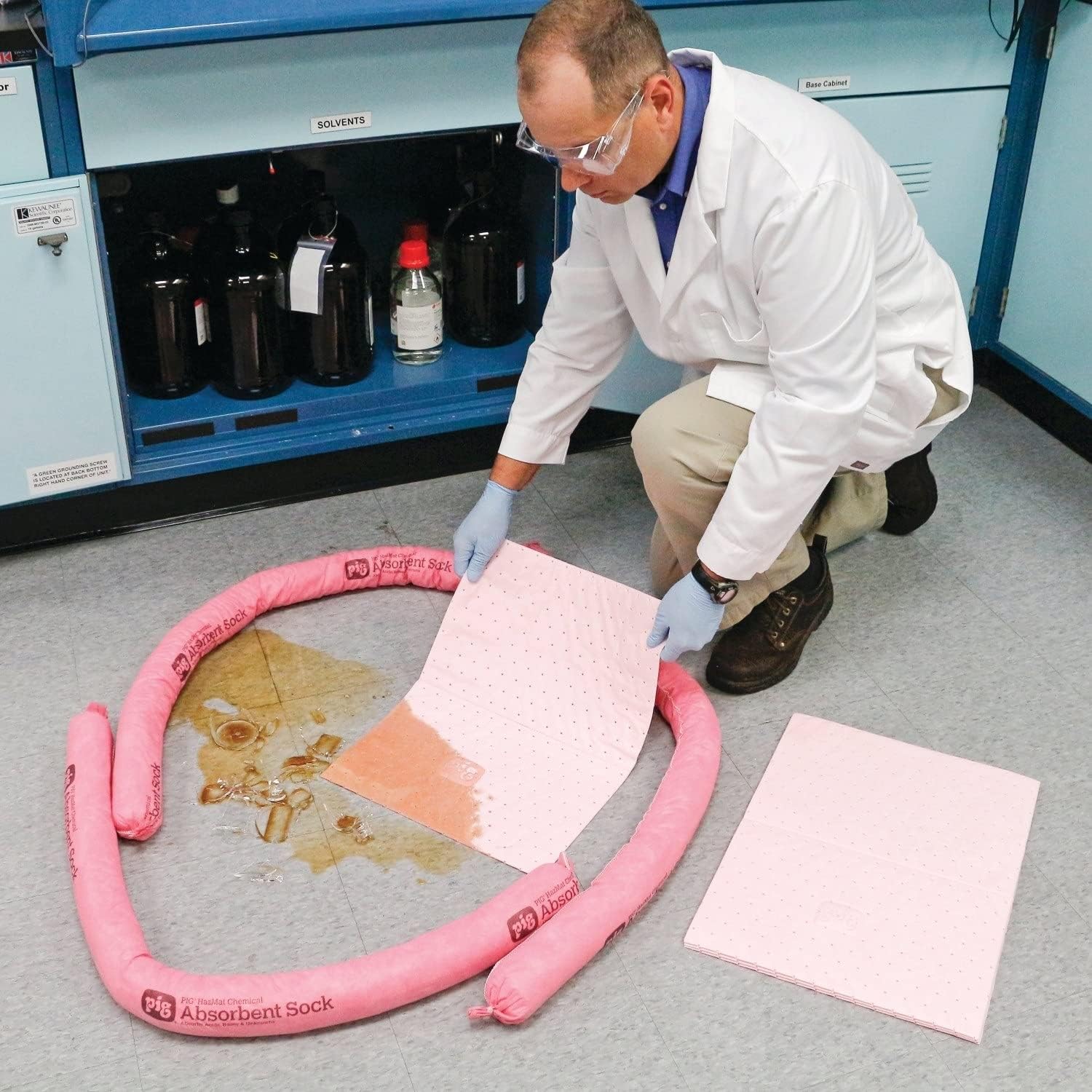 Pig Refill for Hazmat Economy Spill Kits in Duffel Bag, Absorbs Hazardous Materials, 5-Gallon Absorbency, KIT342