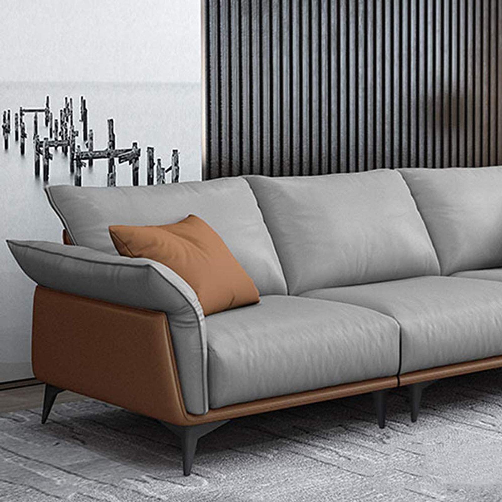 Set di 4 gambe triangolari for mobili, piedini di ricambio for tavoli in metallo, gambe for divani, accessori hardware fai da te, for armadio da cucina, letto, tavolino, mobile TV, scrivania, con viti