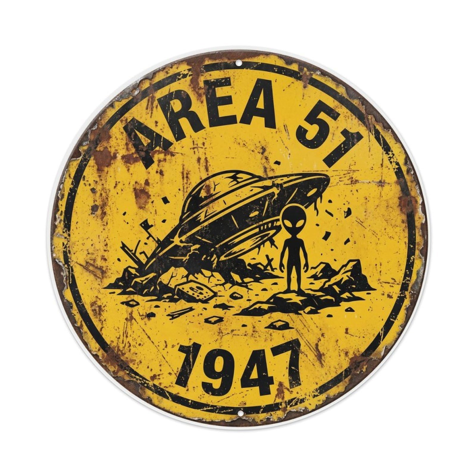 Alien Area 51 Roswell IncidentMetal Tin Sign
