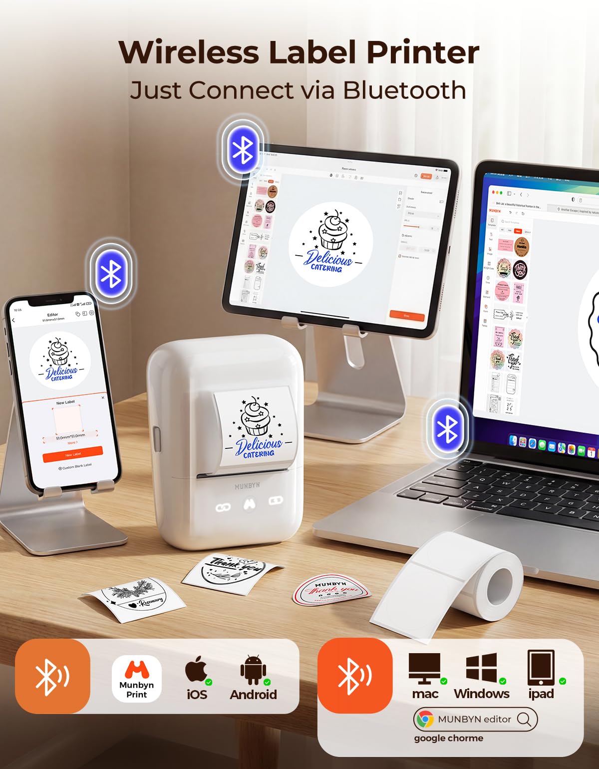 Amazon.com : MUNBYN 6-in-1 Label Printer & Sticker Printer