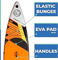 Vista 3 de Jimmy Styks Tablas inflables de remo de pie de ISUP con accesorios, canal, Strider y Mutt ISUP