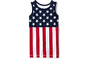 Celebrate the Nation with Comfort: Kids 4th of July Sleeveless Tank