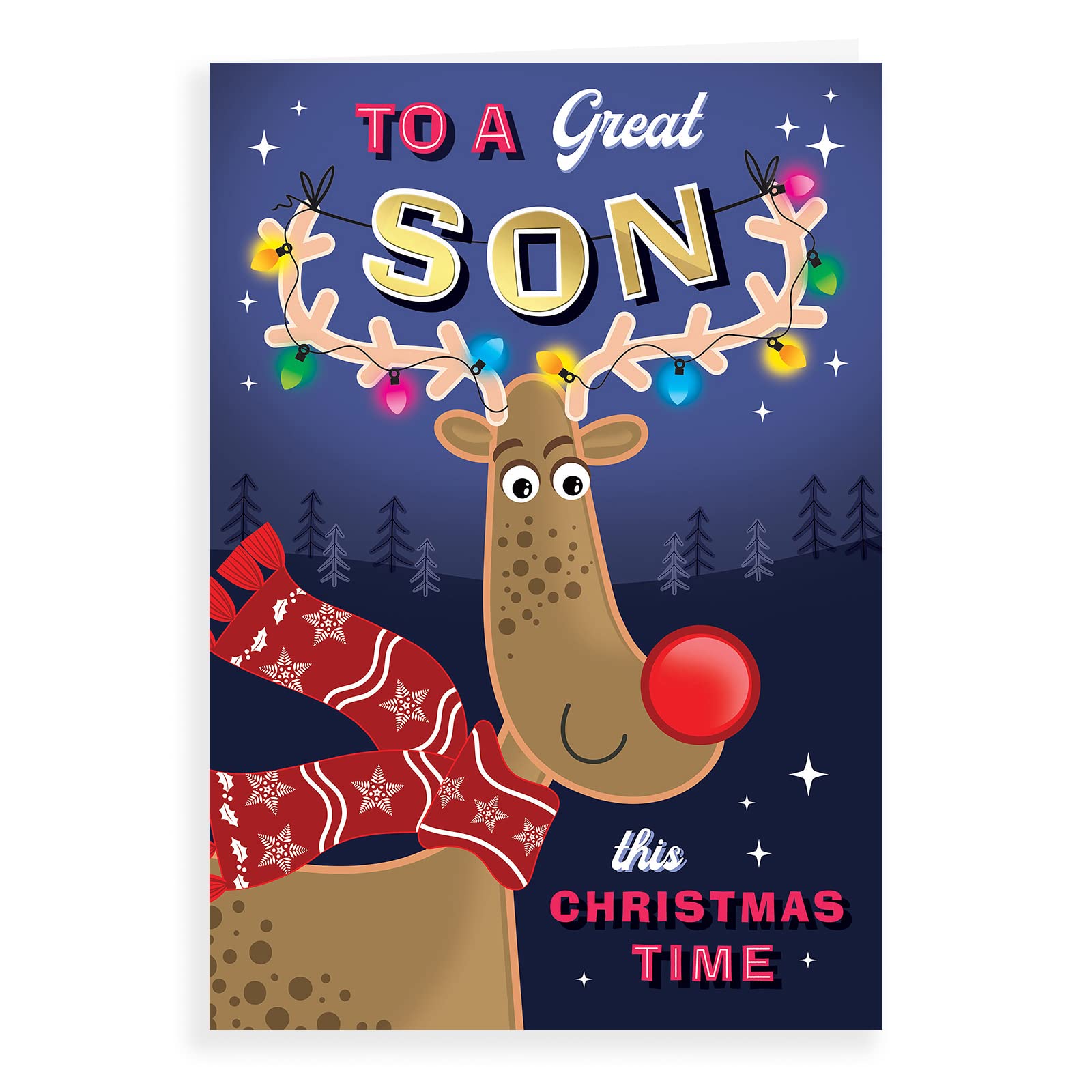 Piccadilly Greetings Piccadilly Greetings Character Christmas Card Son - 9 x 6 inches