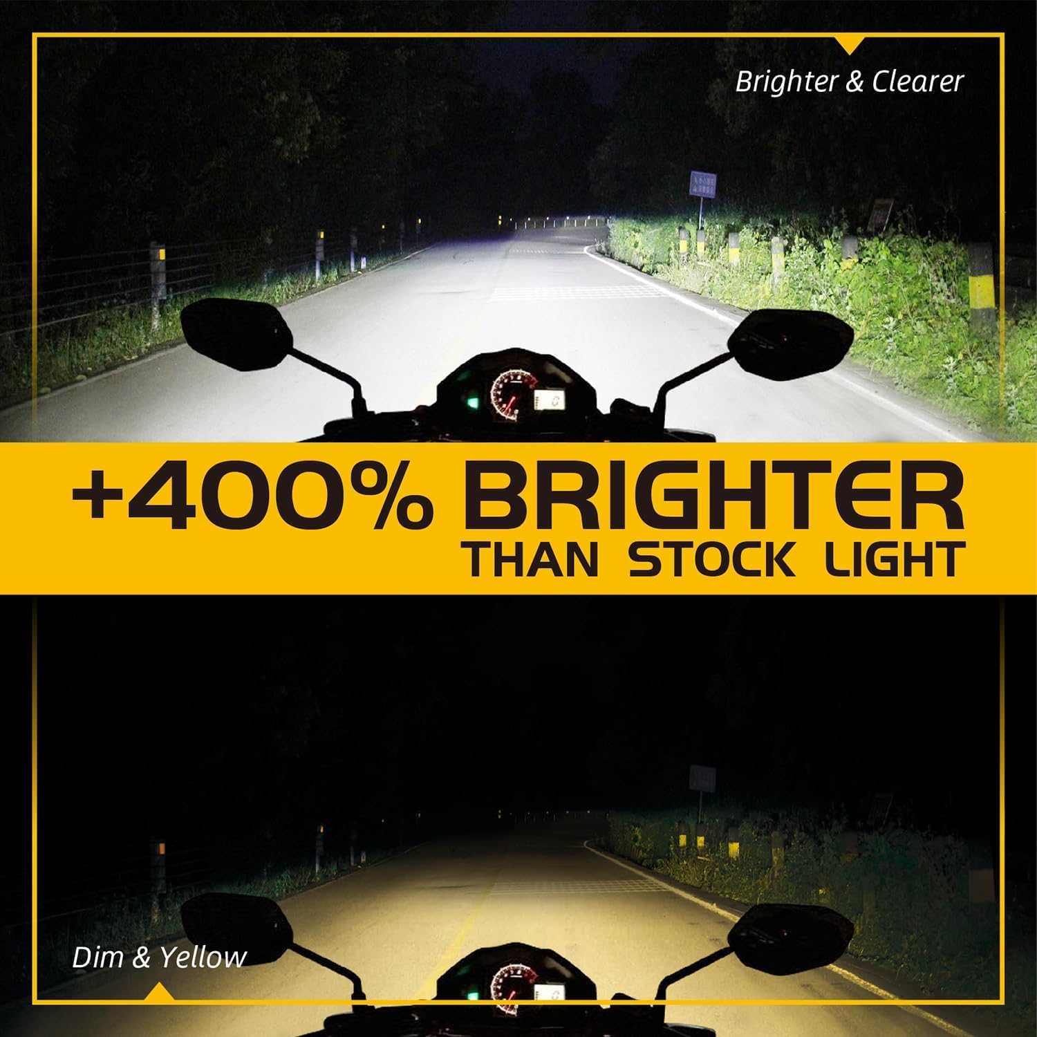7 Inch Round Motorcycle LED Assembly for Harley, H6024 6024 400% Brighter Plug and Play, High and Low Beam with H4 Adapter, 1 Pc