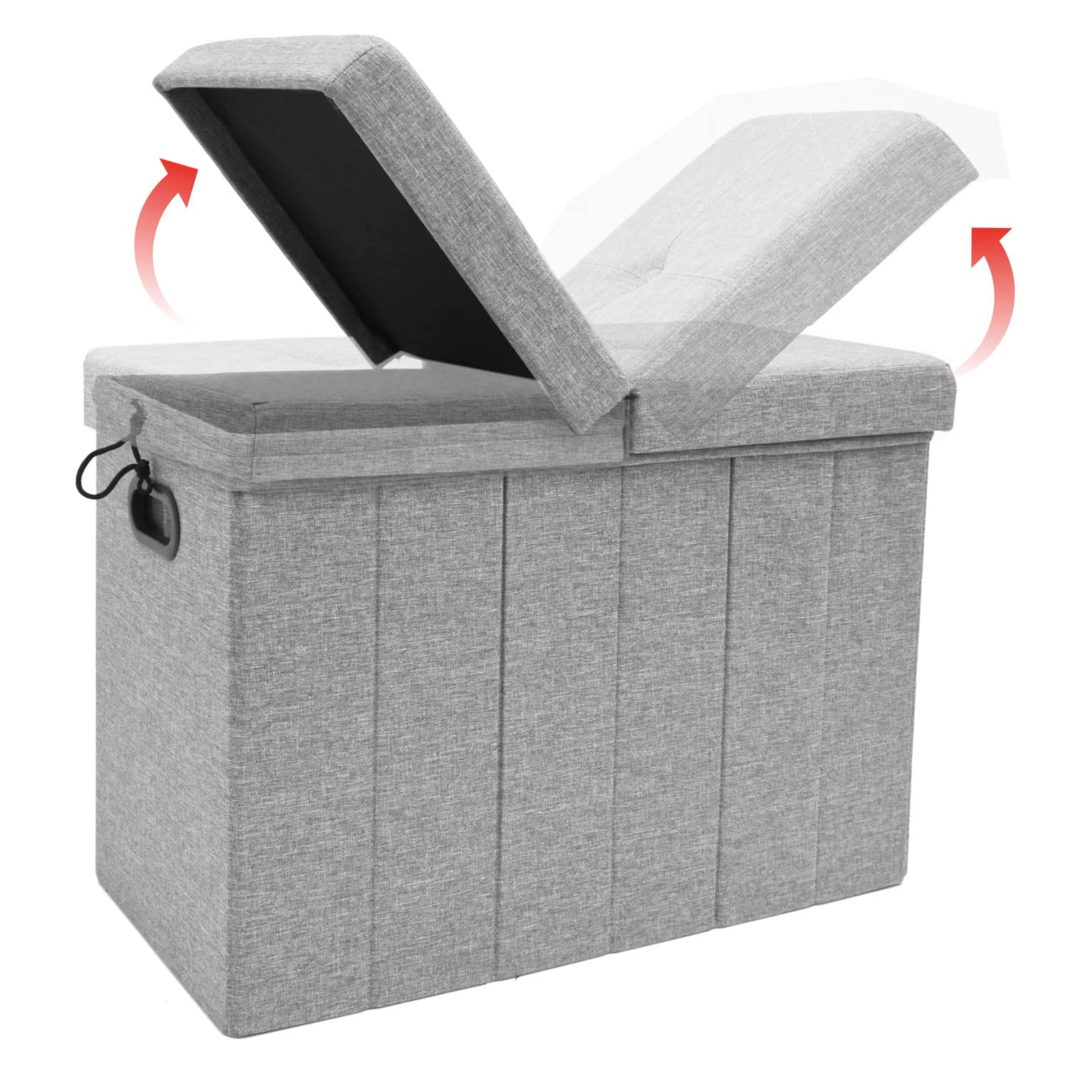DuneDesign Cesto Ropa Sucia con Tapa - Canasta XXL para Laundry - 62x31