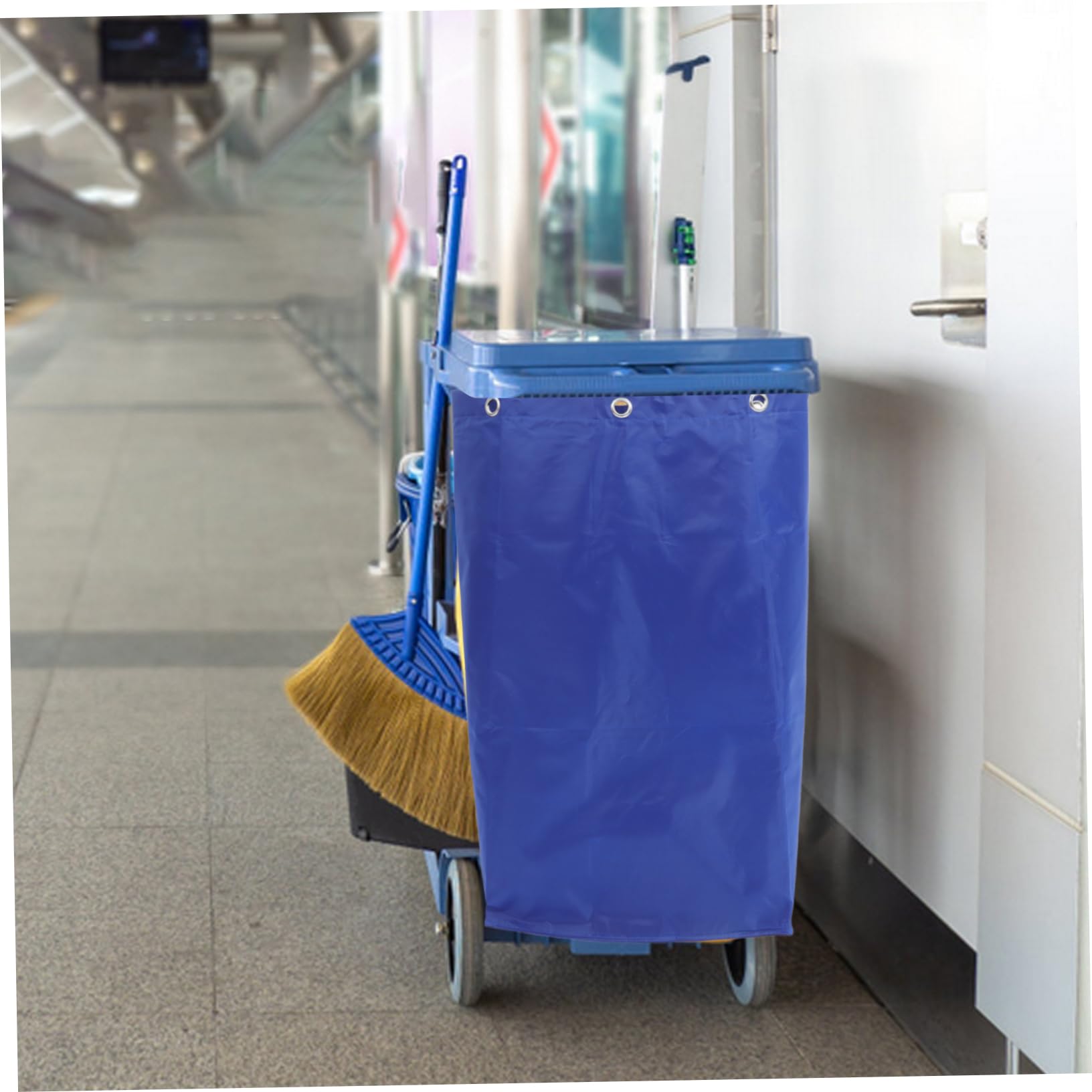 BUGUUYO Cleaning Car Trash Collection Janitorial Bags Janitorial Bags Replacement Housekeeping Bag Janitorial Cleaning Bag Cleaning Bags for Cart Trash Collecting Bag Housekeeping Cart Bag