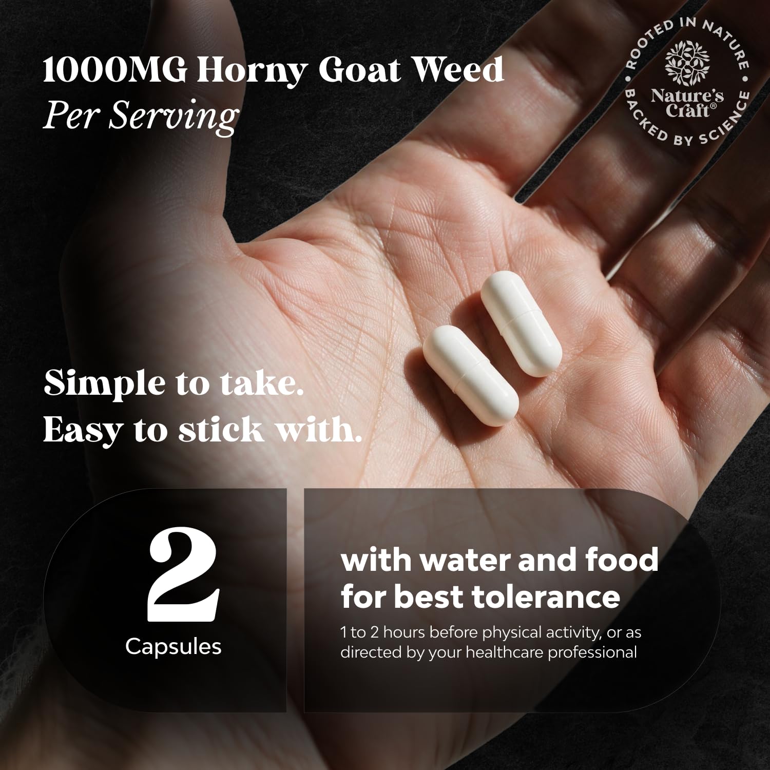 Horny Goat Weed for Men (9 in 1 Formula) - Male Enhancing Supplement - 60ct — Amazon image 6