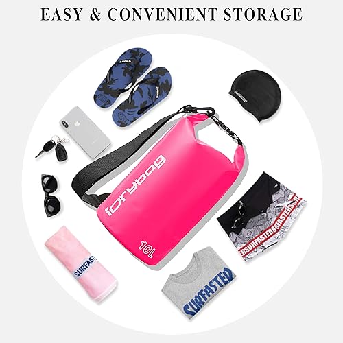 Miniatura 4 de IDRYBAG Bolsa seca para kayak impermeable 2L5L10L15L20L, pequeña bolsa impermeable para navegación