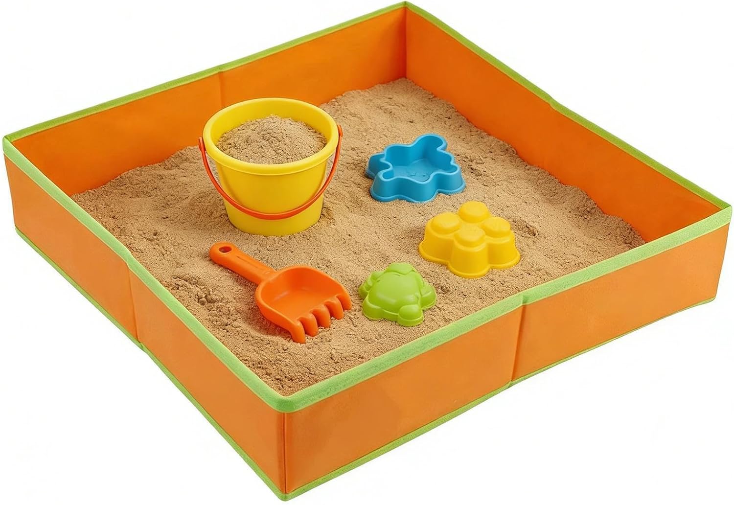 Sand Table, Effortless Setup, 1 Piece, Kids Sandbox Tray, Foldable Play Mat, Reinforced Handles, for Boys Girls Indoor Activity Beach Ground