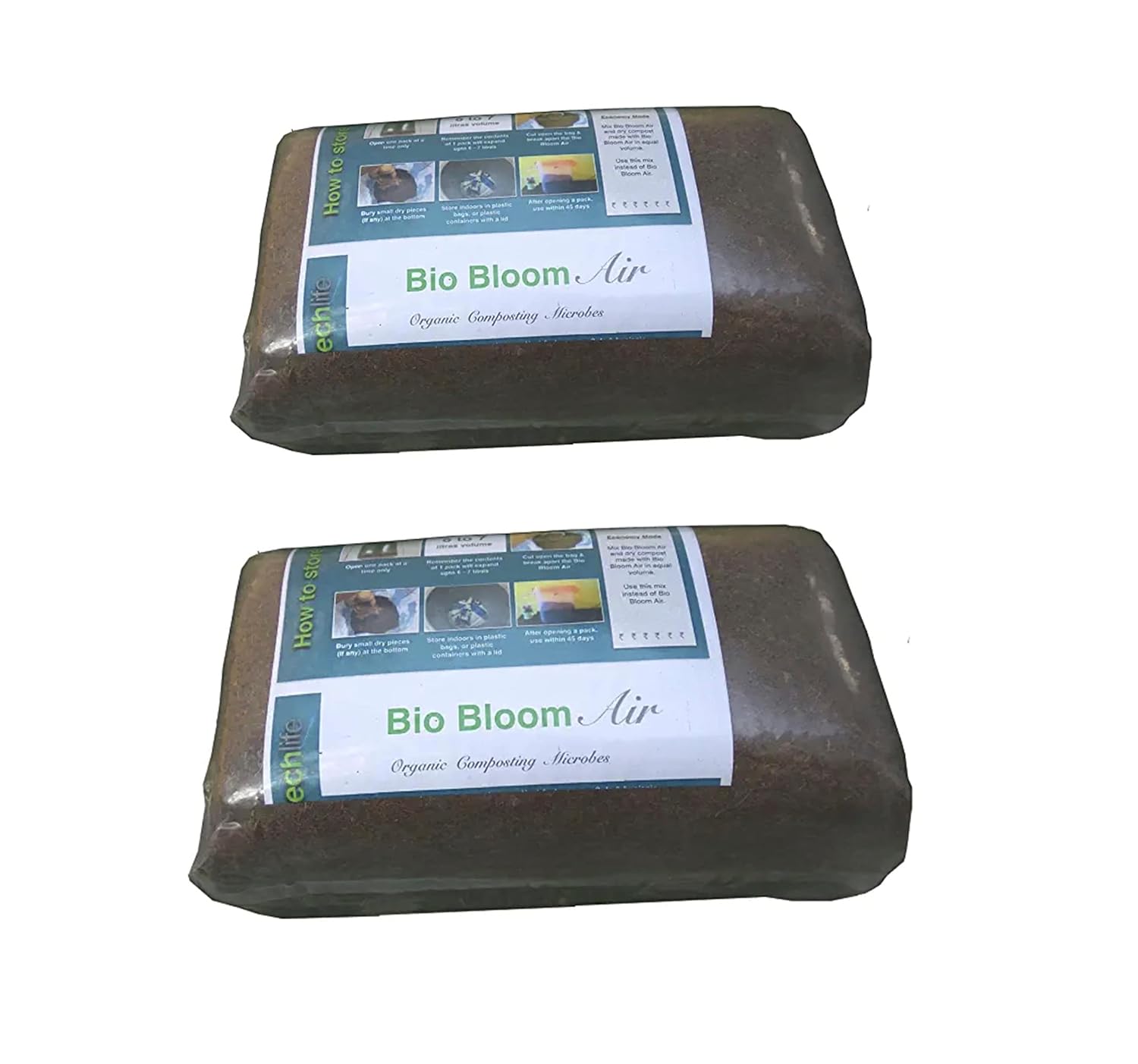 Bio Bloom Air Compost Maker Powder 2 Packs (Each Pack expands to 6