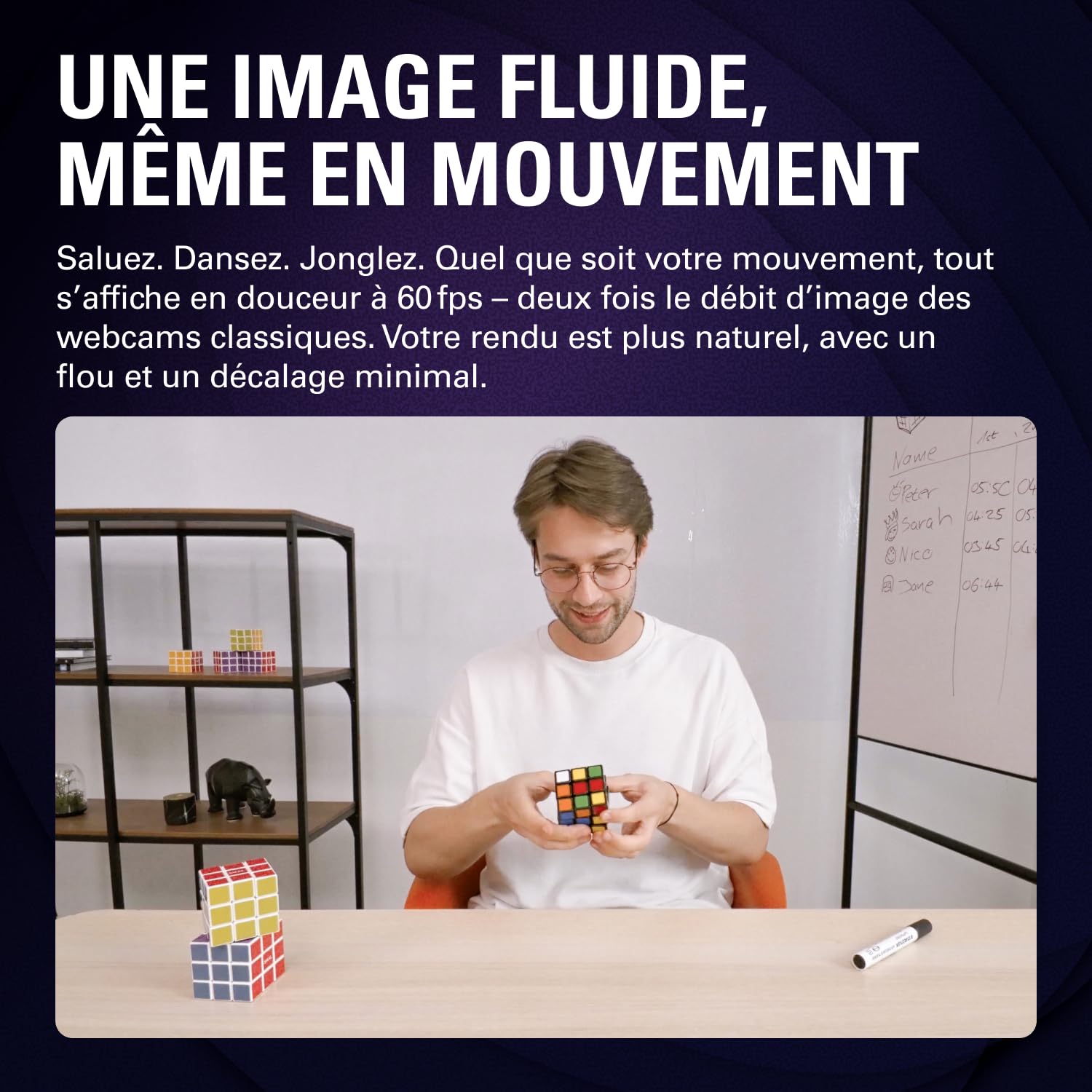 Elgato Facecam 4K – Webcam Studio 4K60, Contrôle de Type DSLR, Effets cinématographiques, Filtres d’Objectif 49 mm, HDR, Vidéo Non compressée, Zone de Mise au Point optimisée | USB-C pour PC et Mac