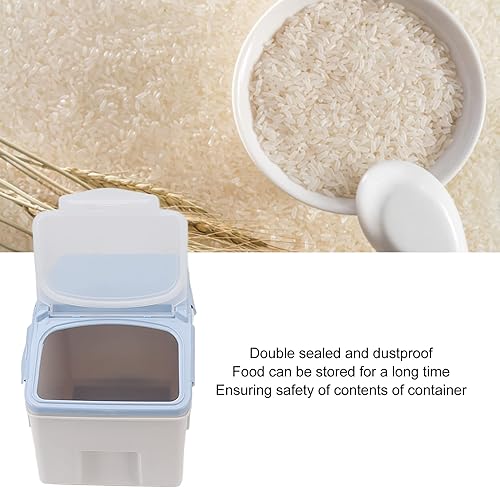 Miniatura 8 de Contenedor de almacenamiento de arroz de granos, contenedor de almacenamiento de arroz con taza, contenedor de almacenamiento de alimentos
