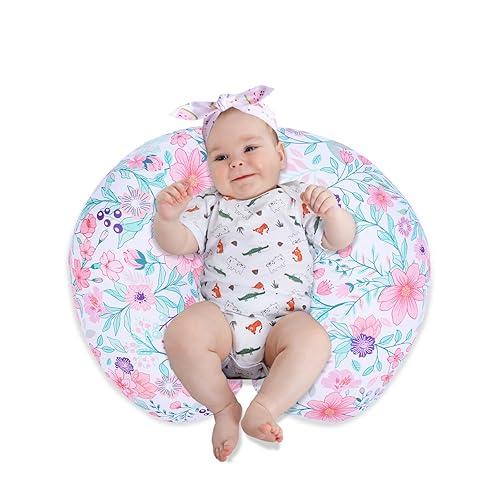 Miniatura 5 de Cloele Funda de almohada de lactancia, funda de almohada botánica de hojas florales para bebé, fundas de almohada de lactancia para mujeres, funda