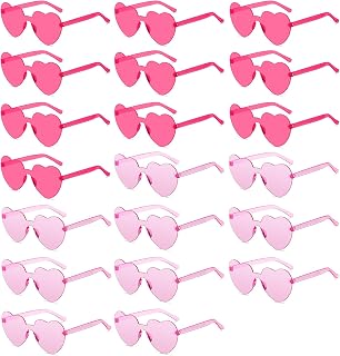 12/20/24 Pairs Heart Sunglasses for Women Men, Trendy Heart Shaped