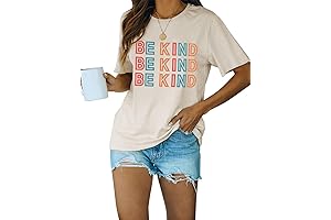 Womens Be Kind Graphic Tees: Kindness Casual Wear for Women
