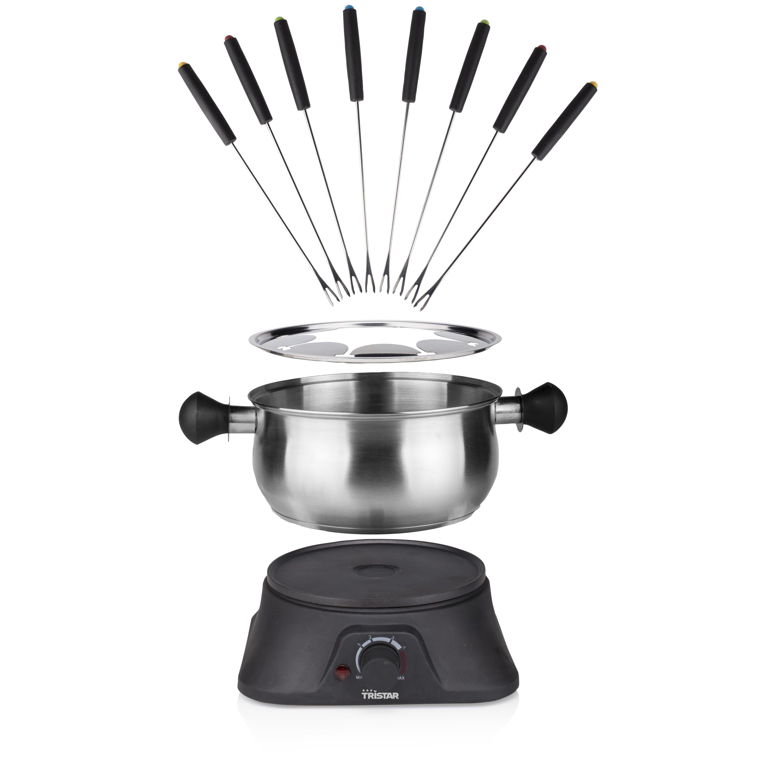 Tristar Set Fonduta Family 1400 W Metallo Argento
