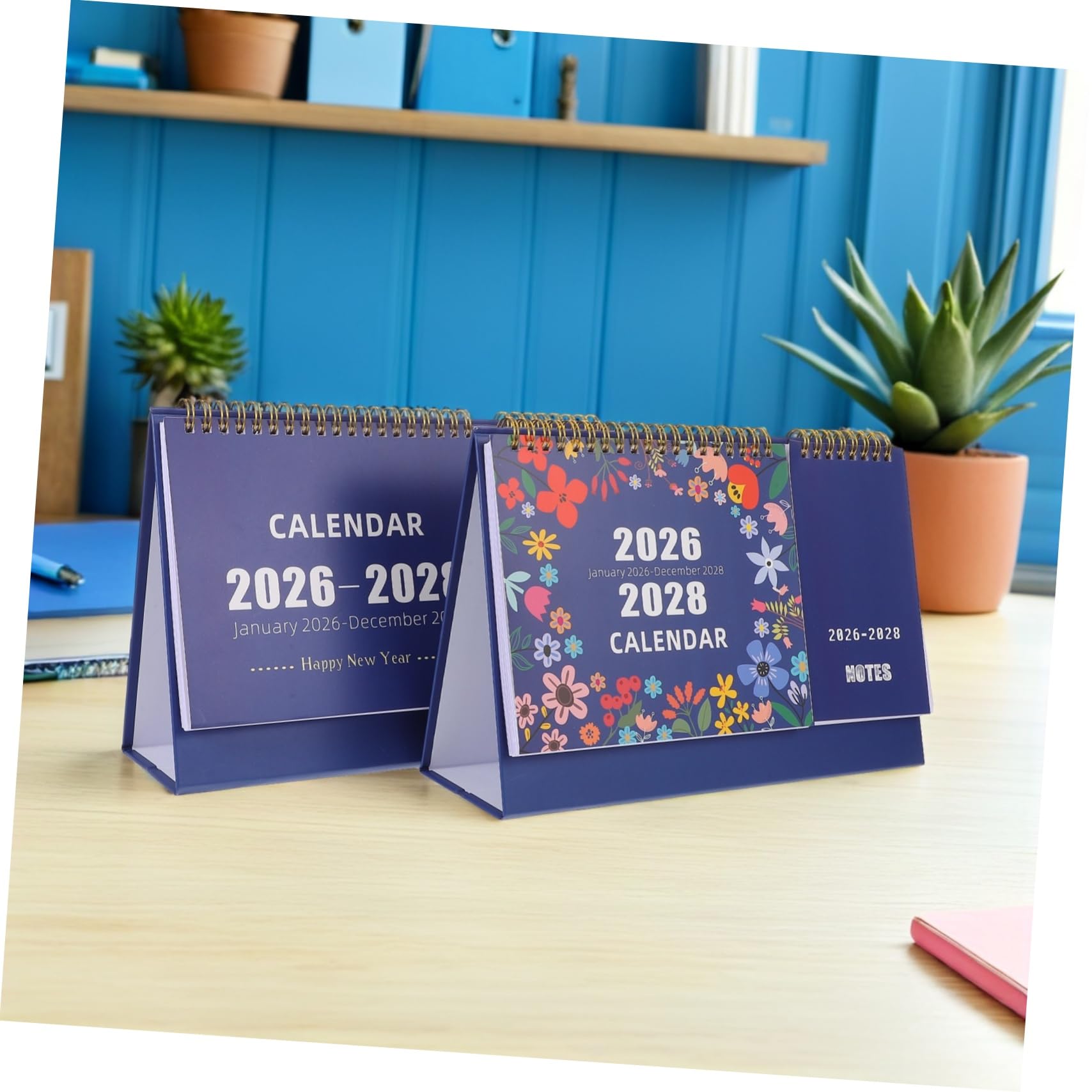 2pezzi Da Tavolo Mensile in Piedi Planner Giornaliero Per Ufficio e Studio Organizzazione Efficiente