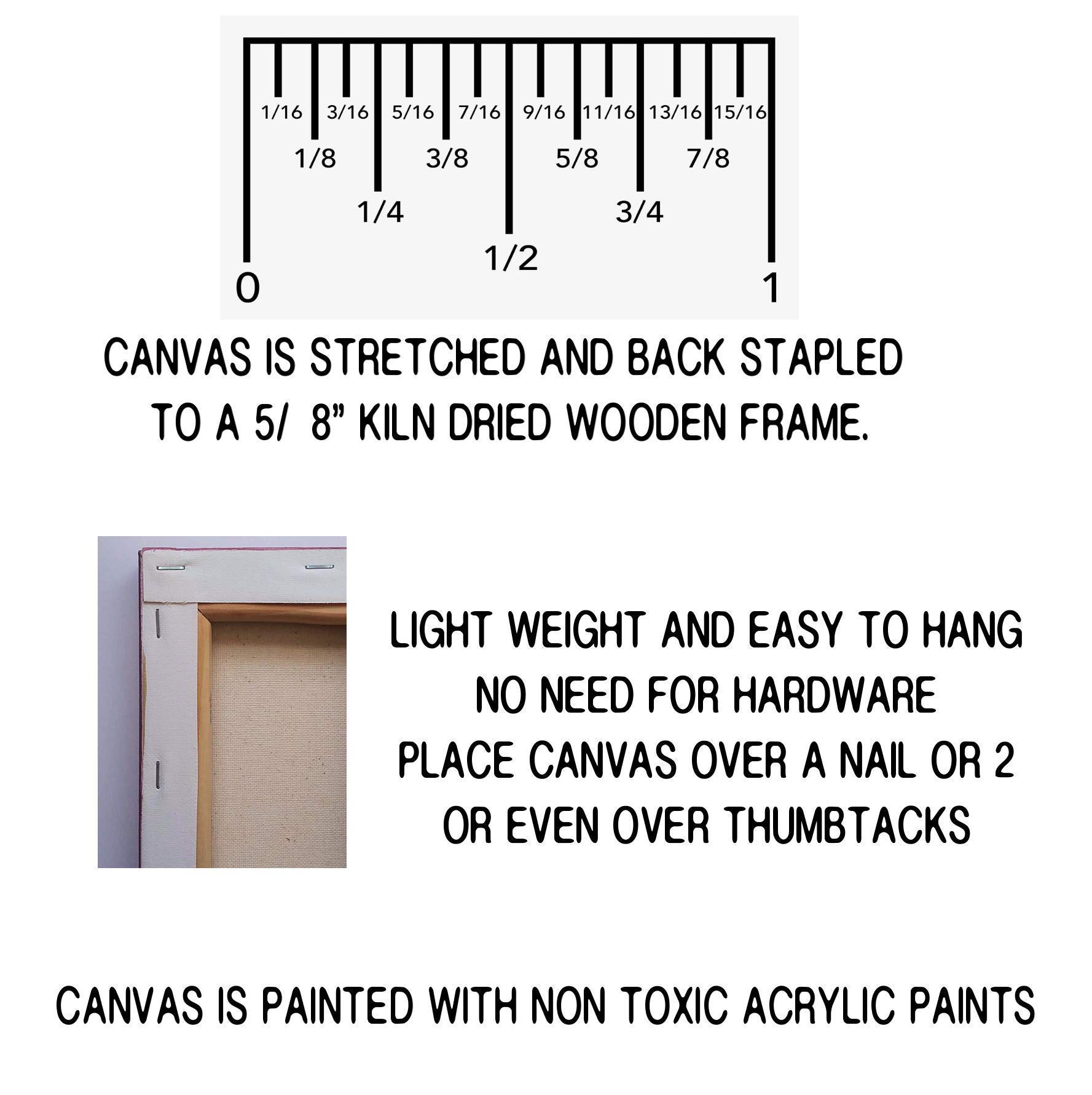 In This House We Do Autism Awareness Painted Canvas