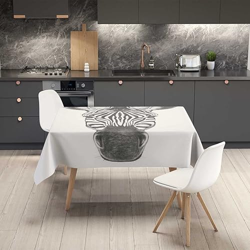 Vista 49 de Mantel blanco Redondo para Mesa De 4 Sillas Geometry Lattice Line Modern Outdoor Mantel para Boda Fiesta de Vacaciones 30 X 30 Pulgadas