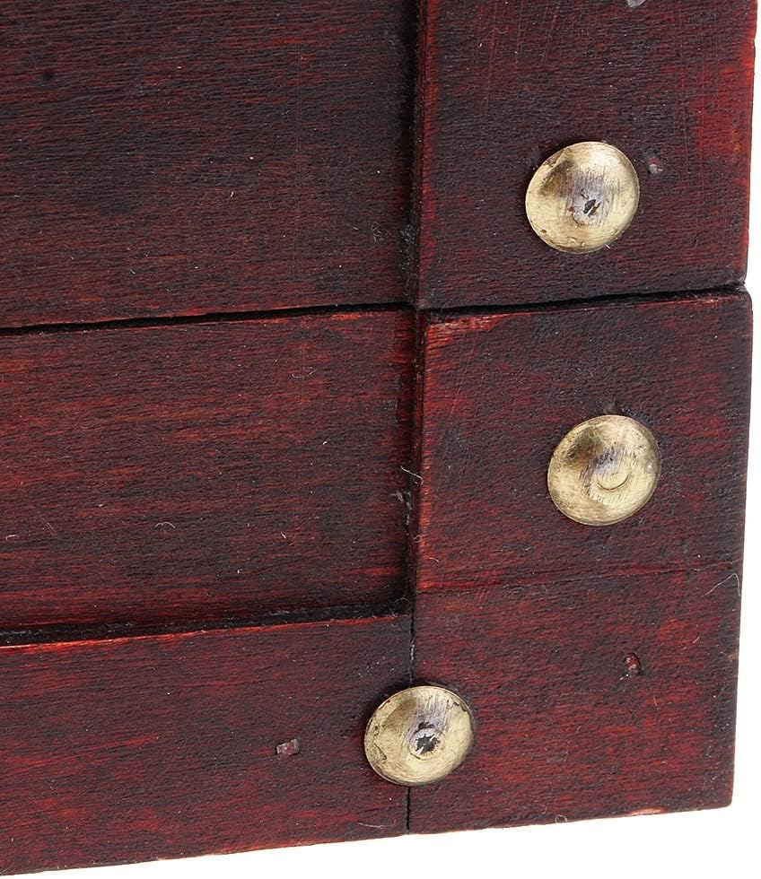 Hairpin Storage Box Antique Retro Lock Storage Hairpin Box Wooden Necklace Box Wooden Box