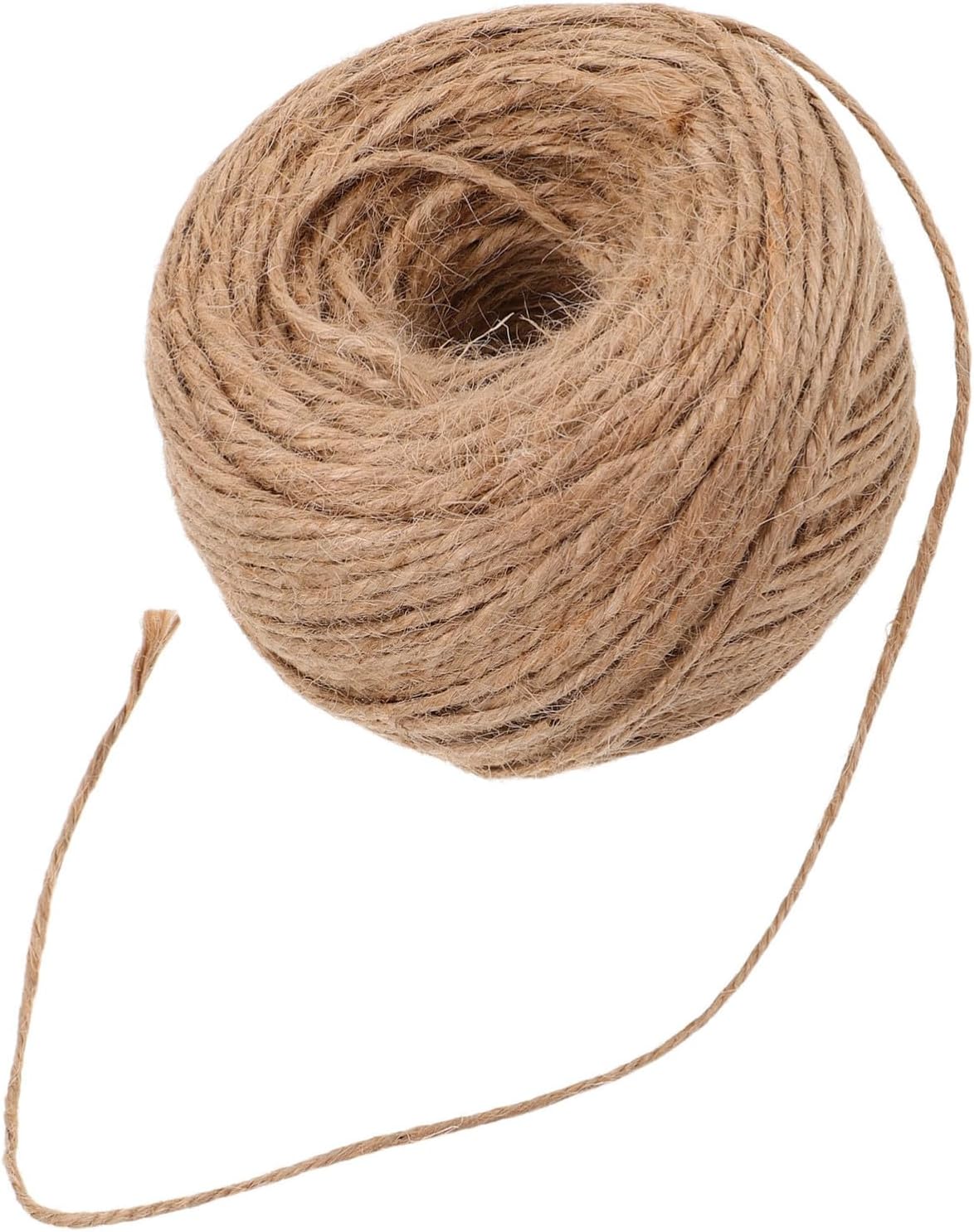 Natural Jute Twine 2mm 100m Sturdy Bundling Rope for DIY Crafts Gardening Wrapping and Holiday Decoration
