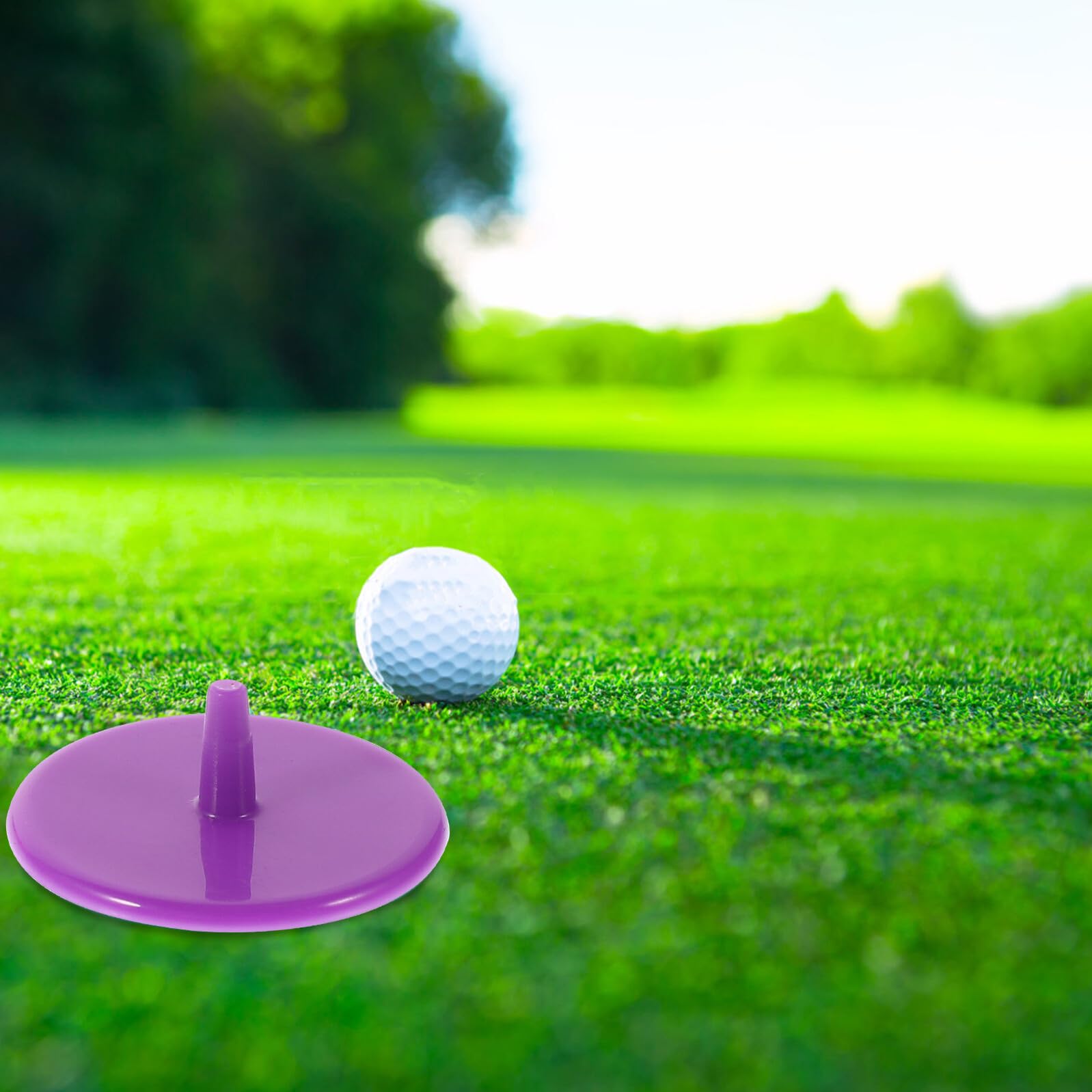Alipis 100 Stück Golfballmarker aus Kunststoff Runde Ballpositionsmarkierungen Robust und Stabile Flugbahn für Präzises Golfspiel und Einfache Anwendung dem Golfplatz Zufällige Farbe