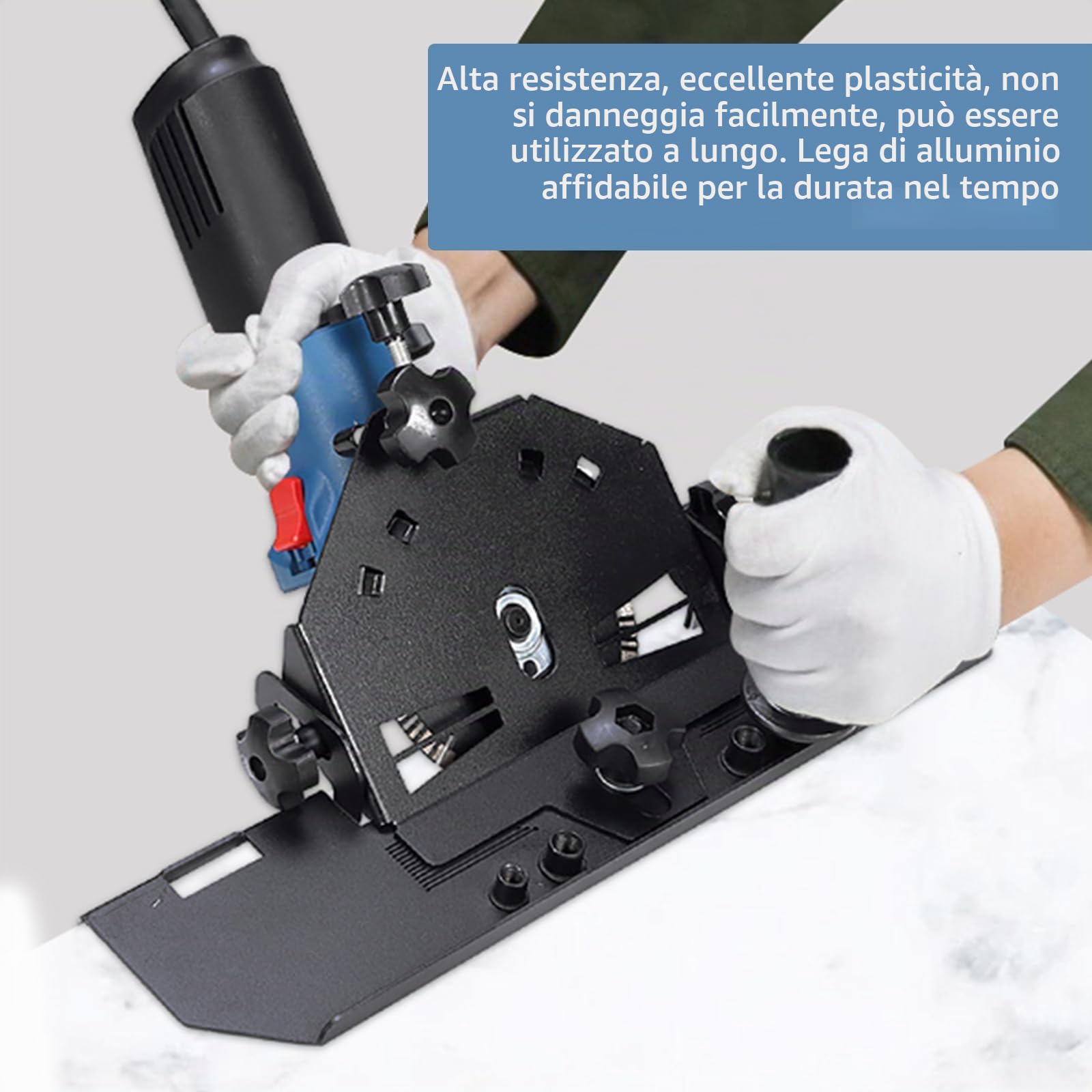 Macchina per Scafagnare Piastrelle, Taglia Piastrelle Manuale a 45 Gradi in Lega di Alluminio per Piastrelle di Ceramica e Marmo, Taglia Piastrelle da 115-125mm per Piastrelle in Ceramica e Marmo